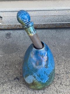 Ceramic Vessel with Lid by Haggerty of Santa Barbara