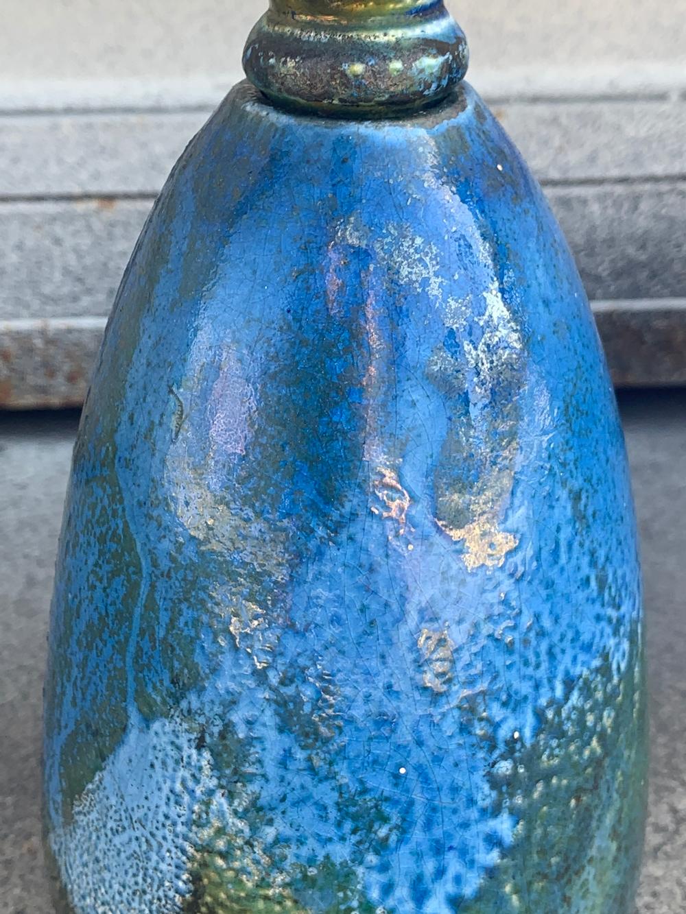 Ceramic Vessel with Lid by Haggerty of Santa Barbara In Good Condition In Los Angeles, CA