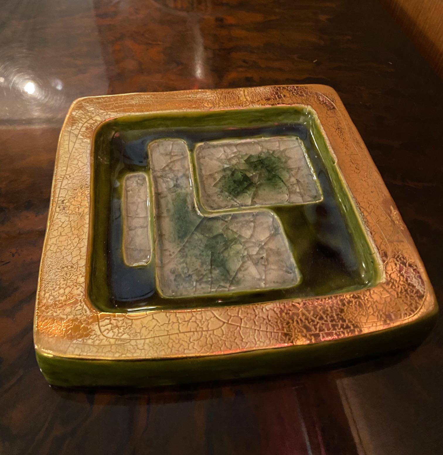 Ceramic Vide-Poche / Ashtray by Mithé Espelt, France, 1960s 4