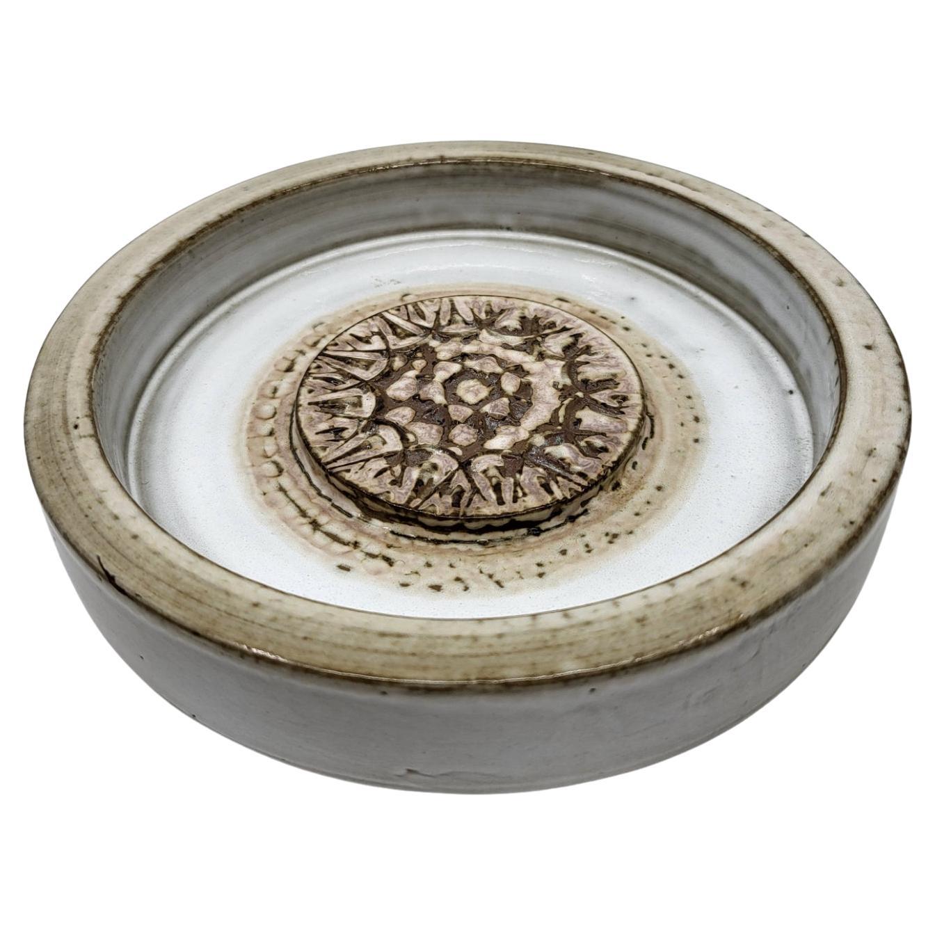 Keramik Vide Poche Stil Jacques Pouchain, Frankreich 1950