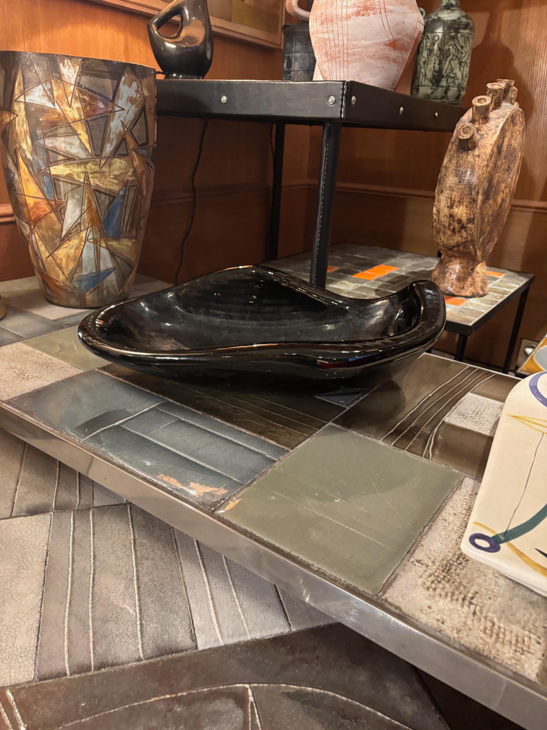 Modern Ceramic vide-poche by Roger Capron, France, 1970's For Sale