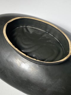 Ceramic Vide Poche, Decorative Dish, Representing a Rooster, Black and Green