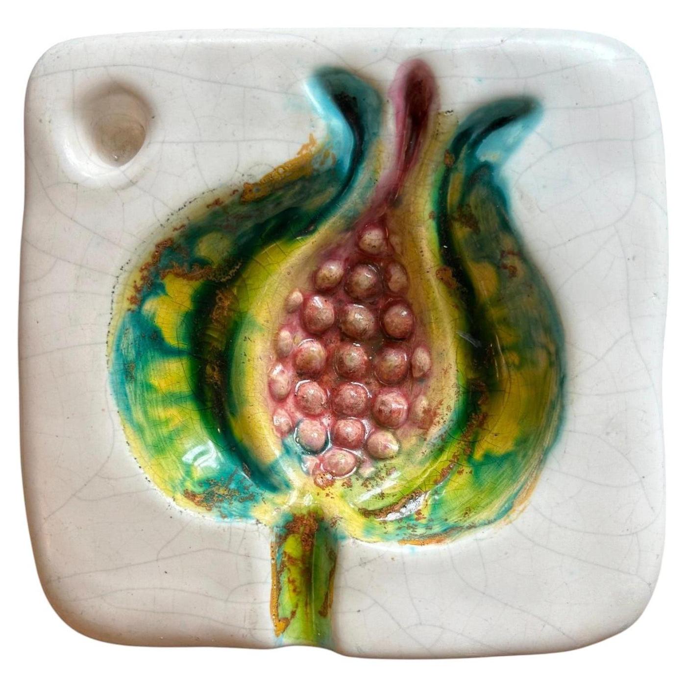 Ceramic vide-poche "Figue" by Georges Jouve, France, 1950's