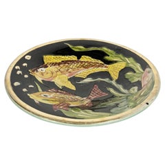 Ceramic Vide-Poche with Fish Motif, France, 1960s