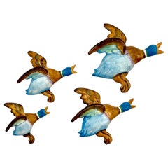 Patos Voladores de Cerámica Vintage Años 40/50 (Set x4) Made in England