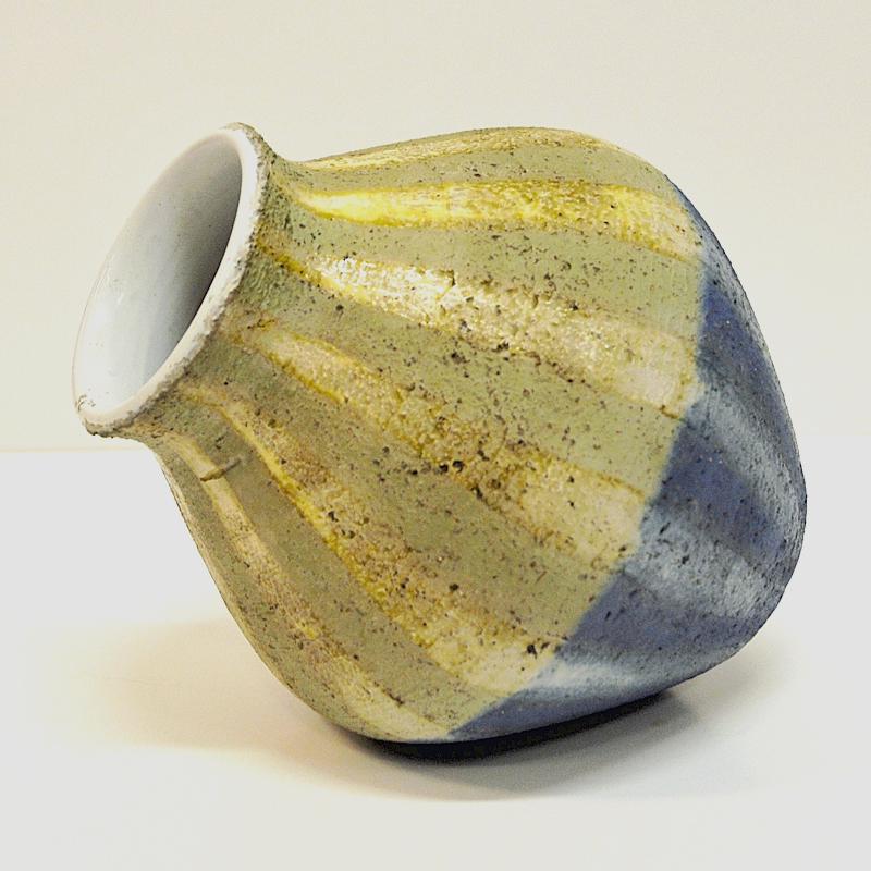 Swedish Ceramic Vintage Vase Pikea by Mari Simmulson, Upsala-Ekeby, Sweden, 1960s