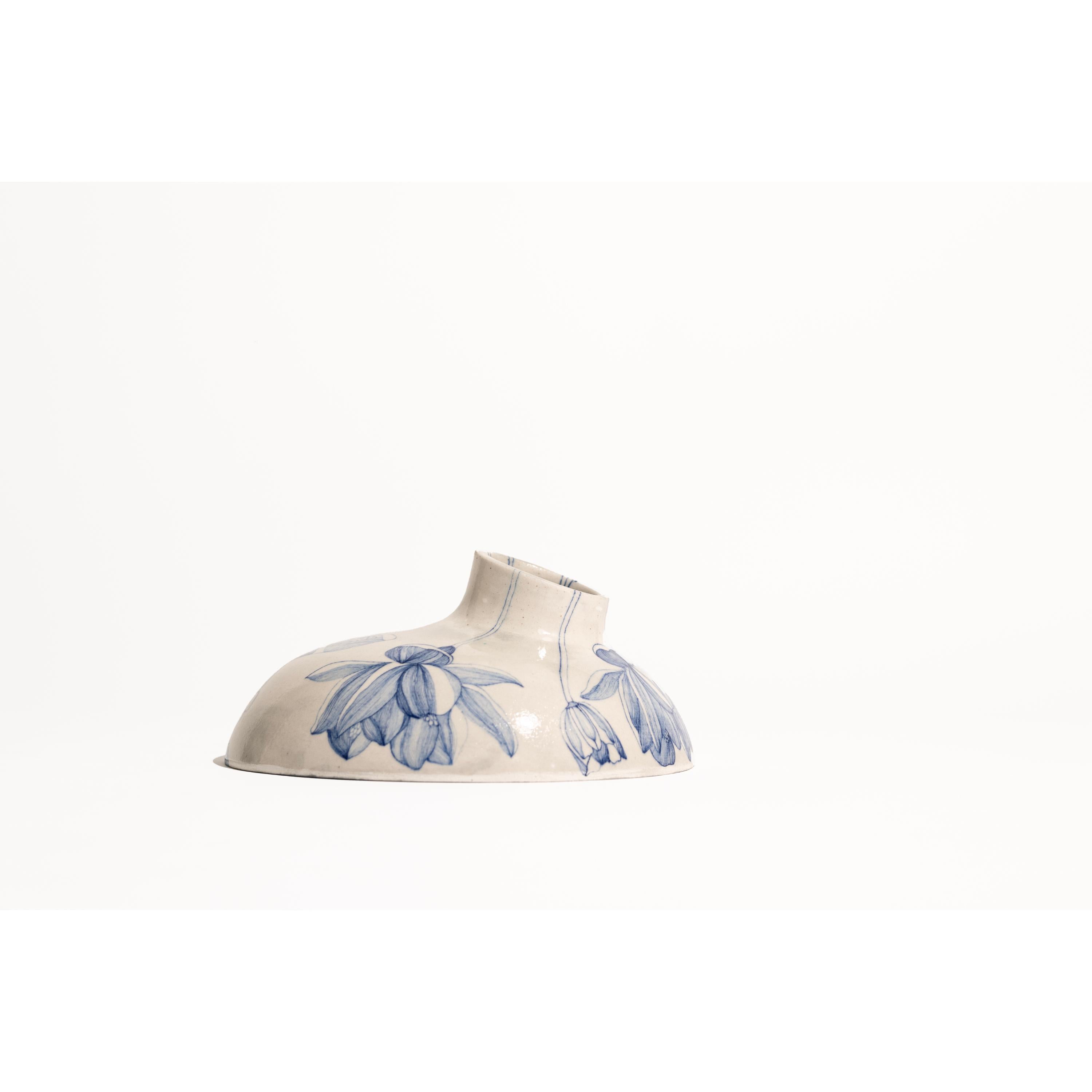 Ceramic Volcano Incense Burner Small by Newblue
Dimensions: D 26 x H 12.5 cm
Materials: Recycled Sanitary Ware, Recycled Glass, Quartz and Plant based binders 

The table-top volcano is the quieter counter-part to the volcano (big). Incense burner
