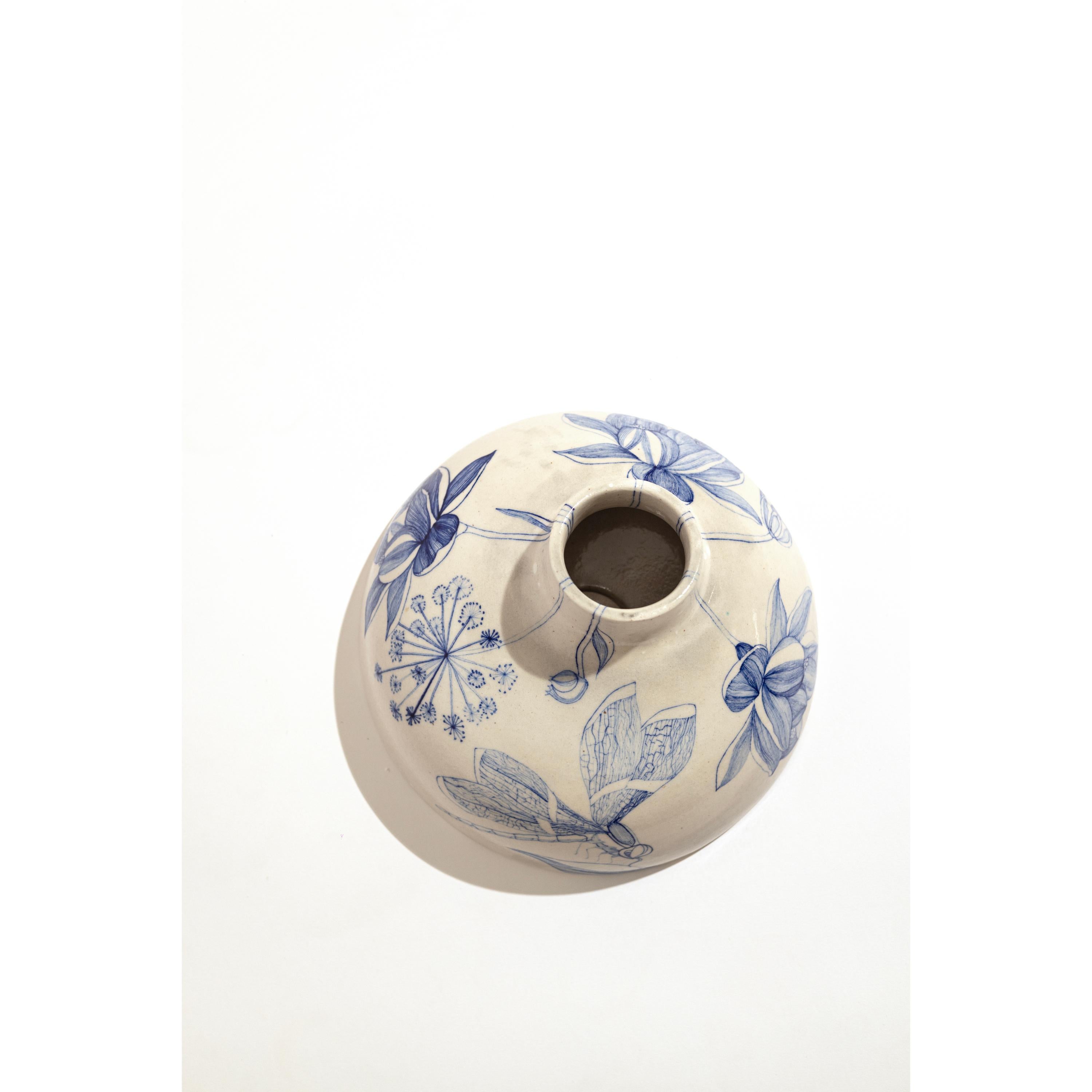 Indian Ceramic Volcano Incense Burner Small by Newblue For Sale