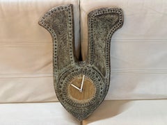 Ceramic Wall Clock by Rowland , 1950’s