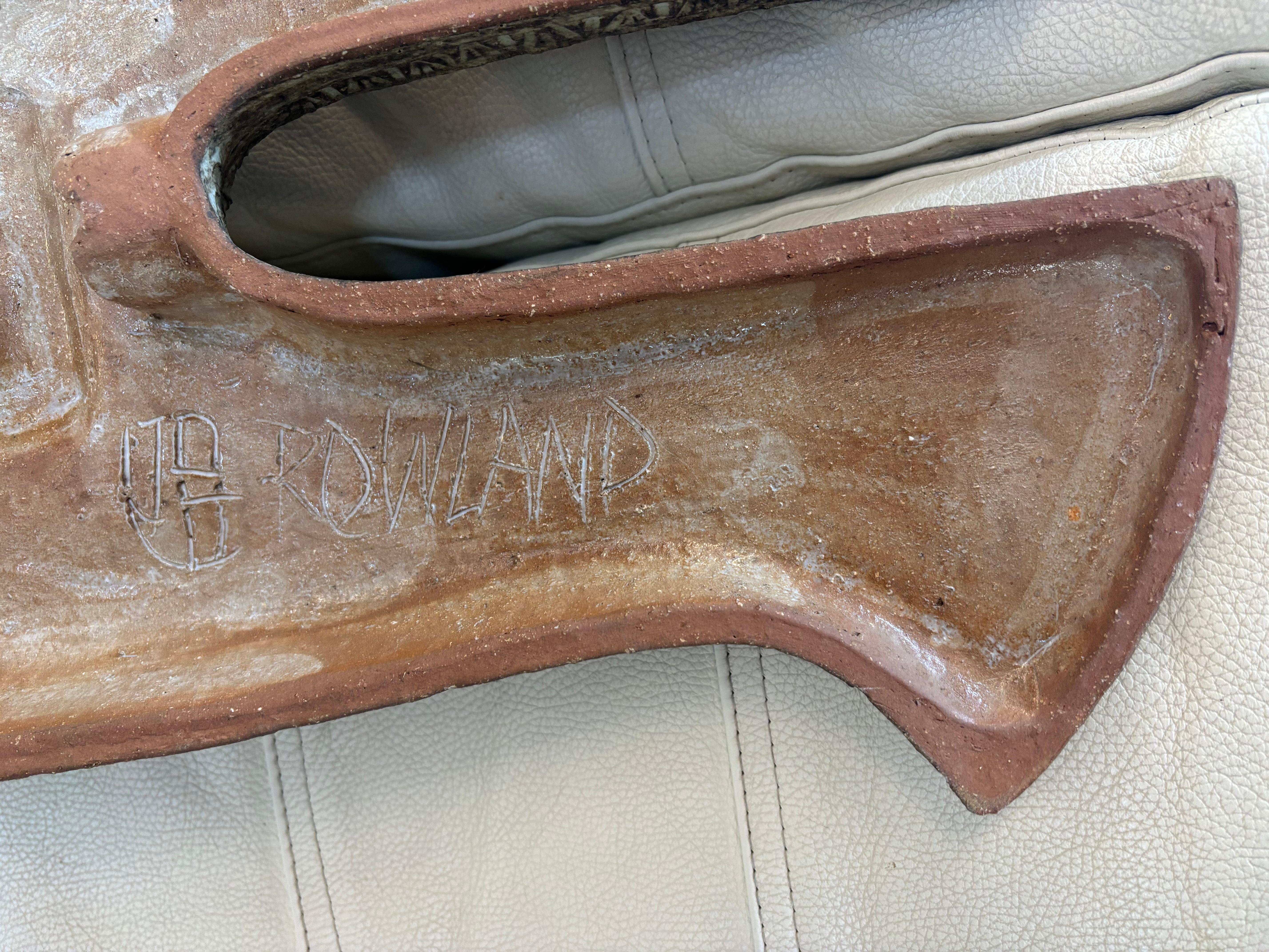Horloge murale en céramique de Rowland, années 1950 en vente 1