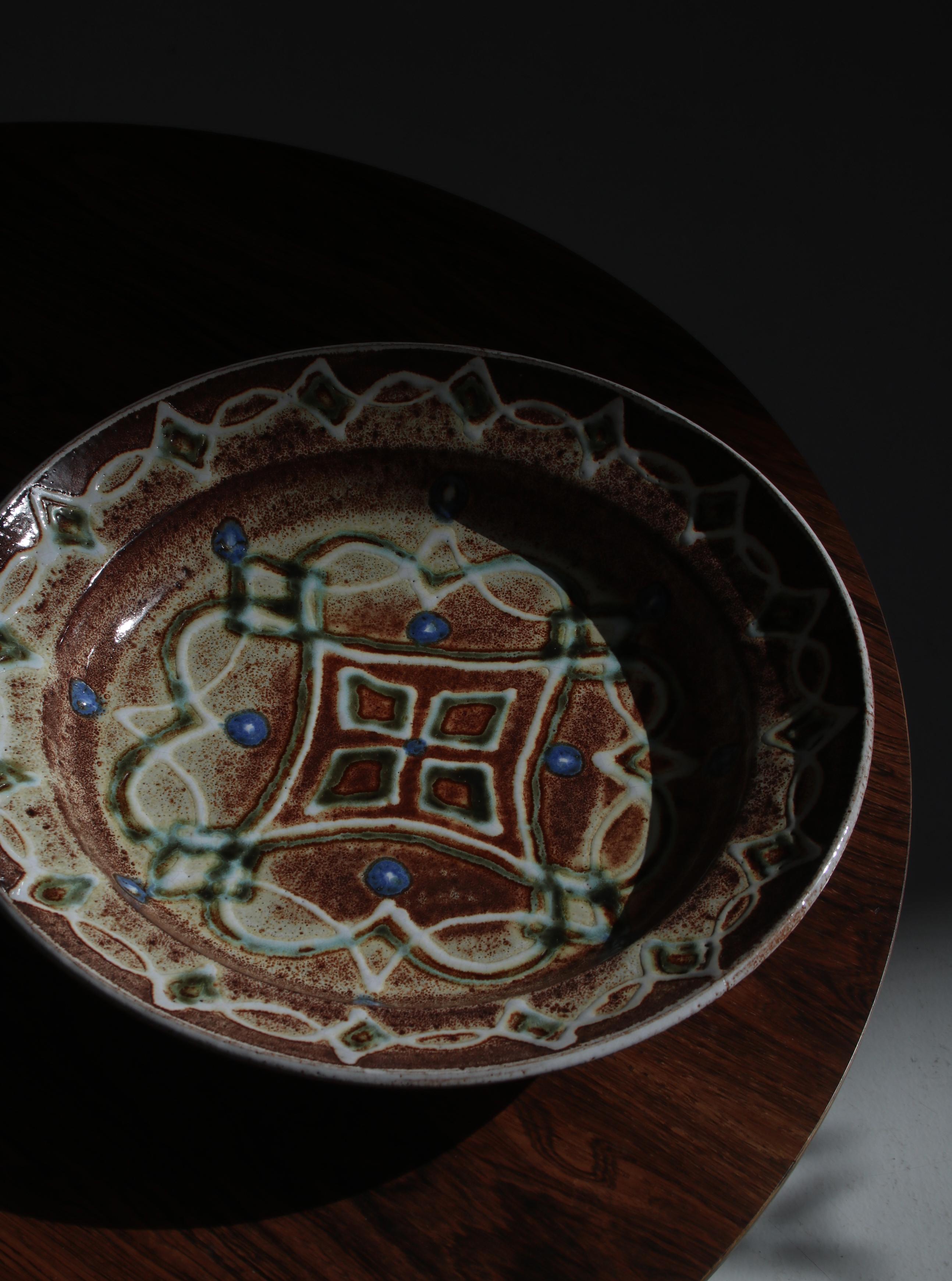 Ceramic Wall Decor Dish Handmade by 