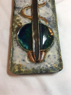 Ceramic Wall Hanging Cat by Helmut Schäffenacker of Ulm, Germany, 1960s