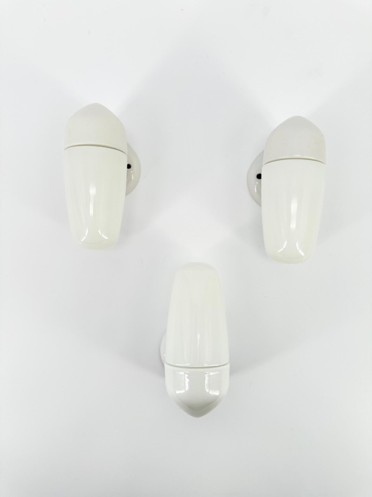 Ceramic Wall Lamp By Wilhelm Wagenfeld For Lindner 1950's Three in Stock For Sale 3