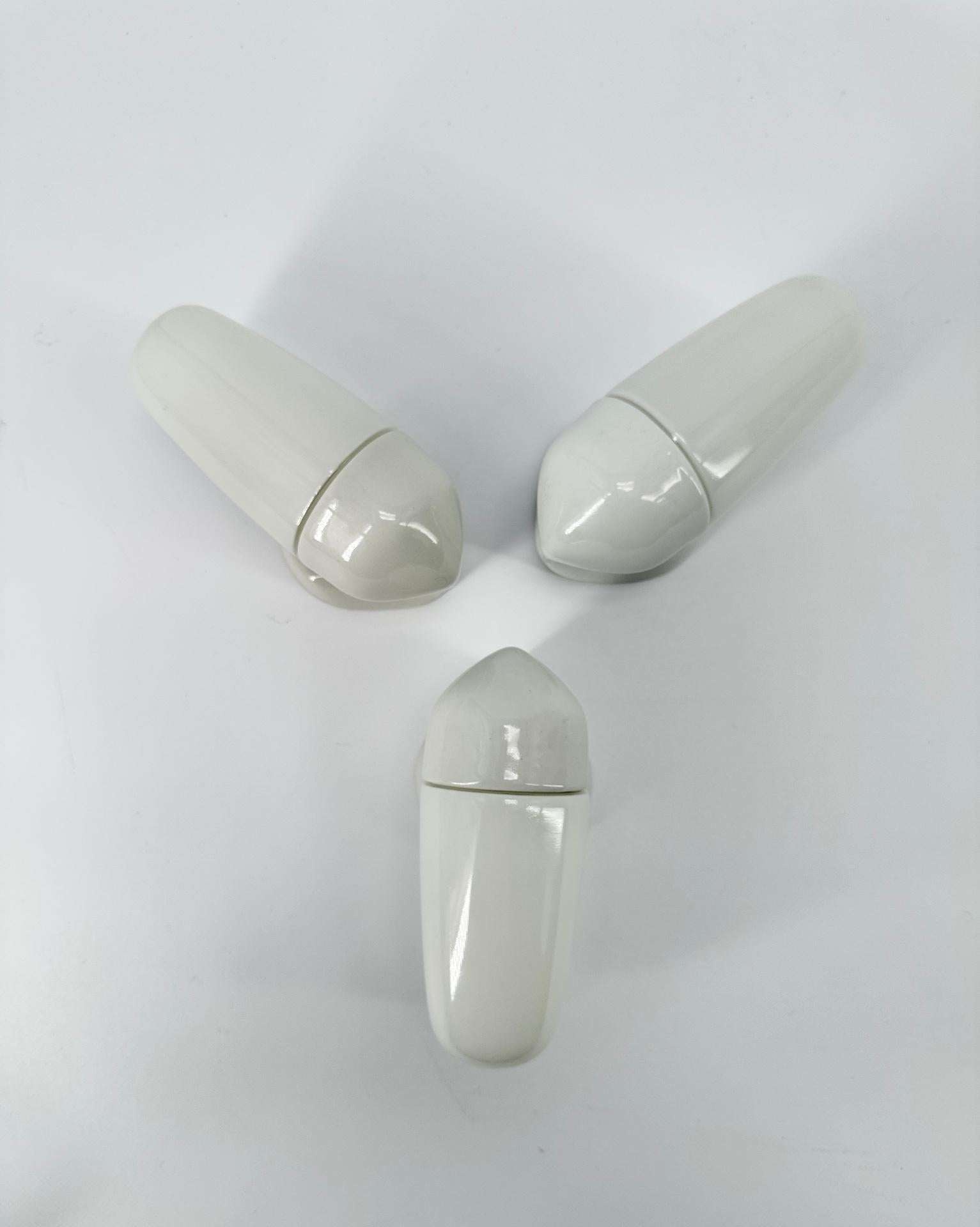 Ceramic Wall Lamp By Wilhelm Wagenfeld For Lindner 1950's Three in Stock For Sale 5