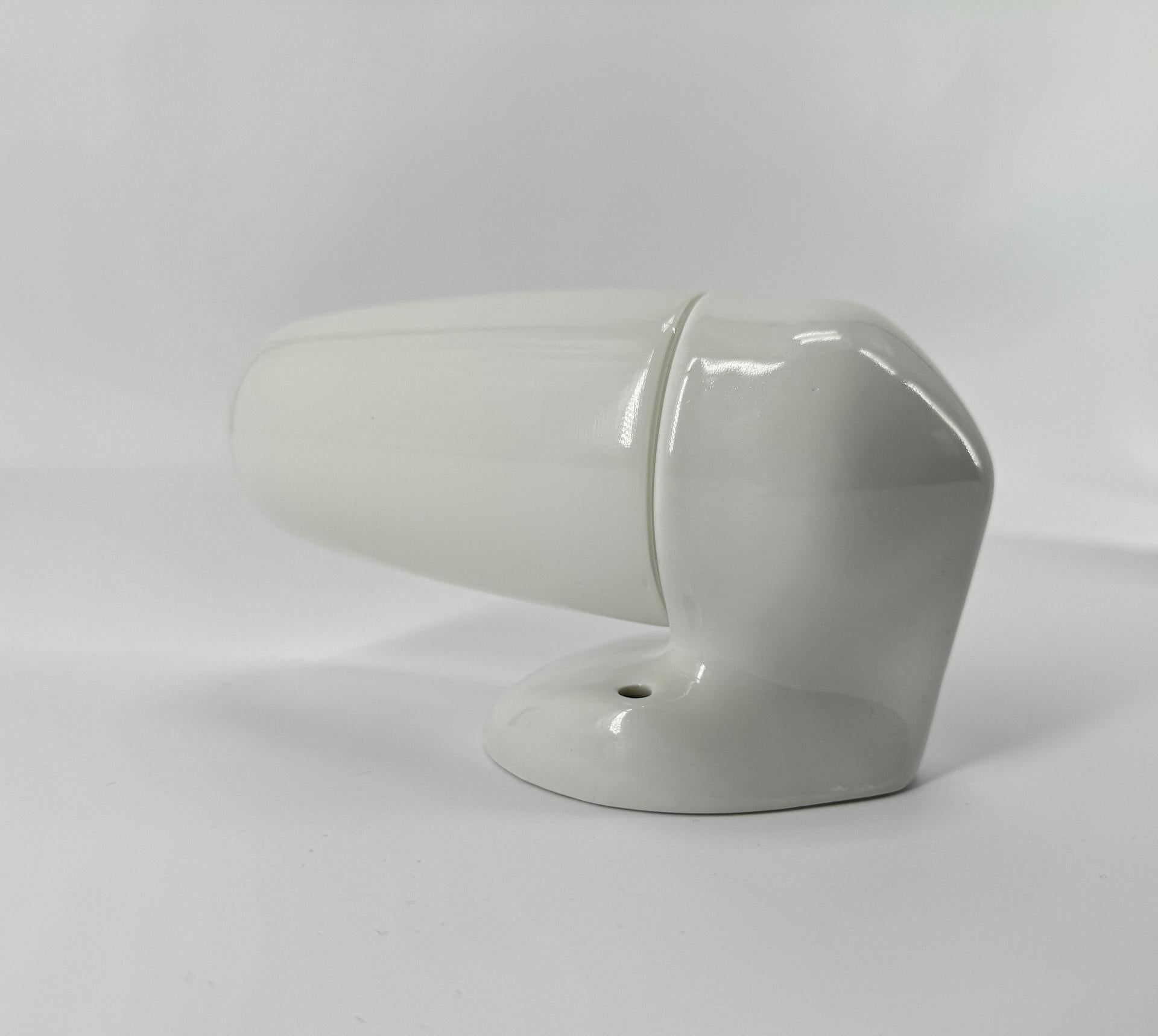 Ceramic Wall Lamp By Wilhelm Wagenfeld For Lindner 1950's Three in Stock For Sale 9