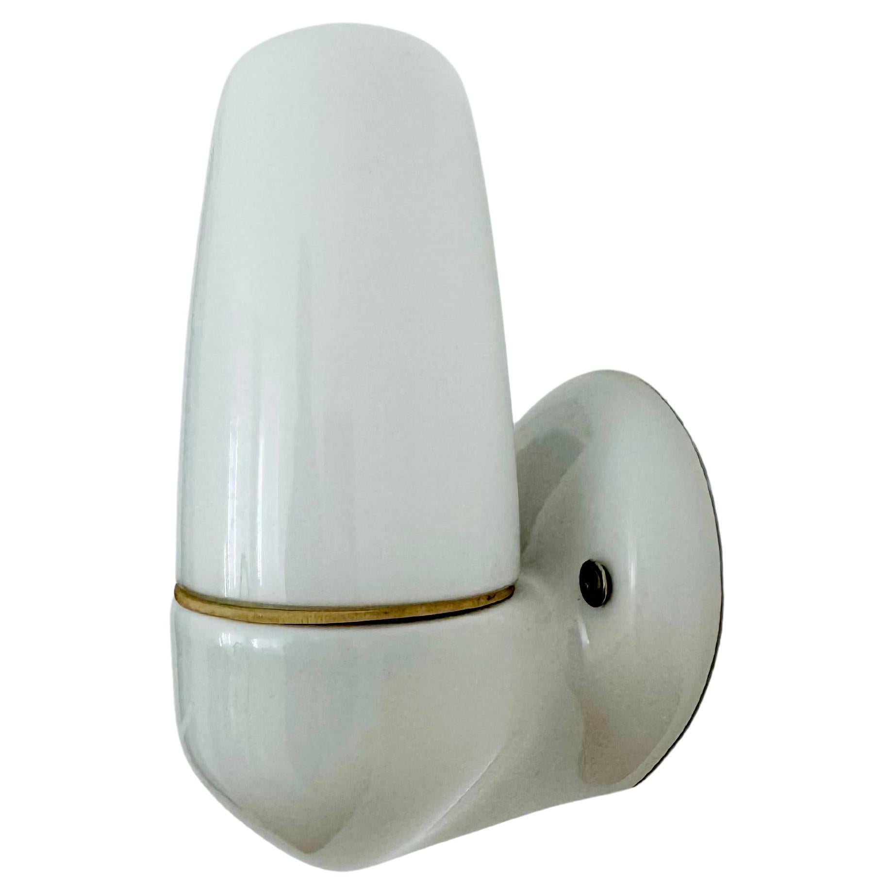 Ceramic Wall Lamp by Wilhelm Wagenfeld for Lindner For Sale