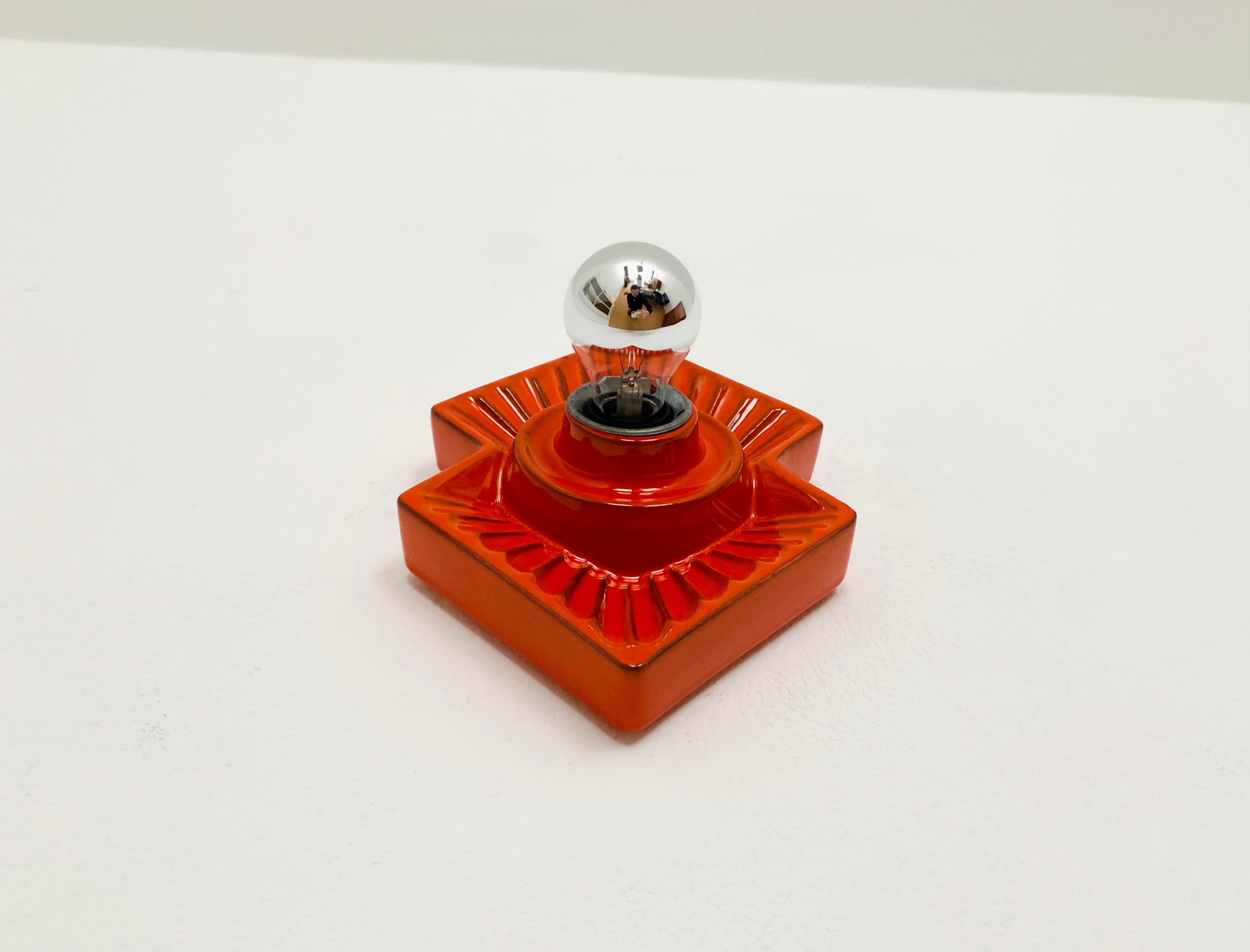 Mid-Century Modern Lampe murale en céramique en vente