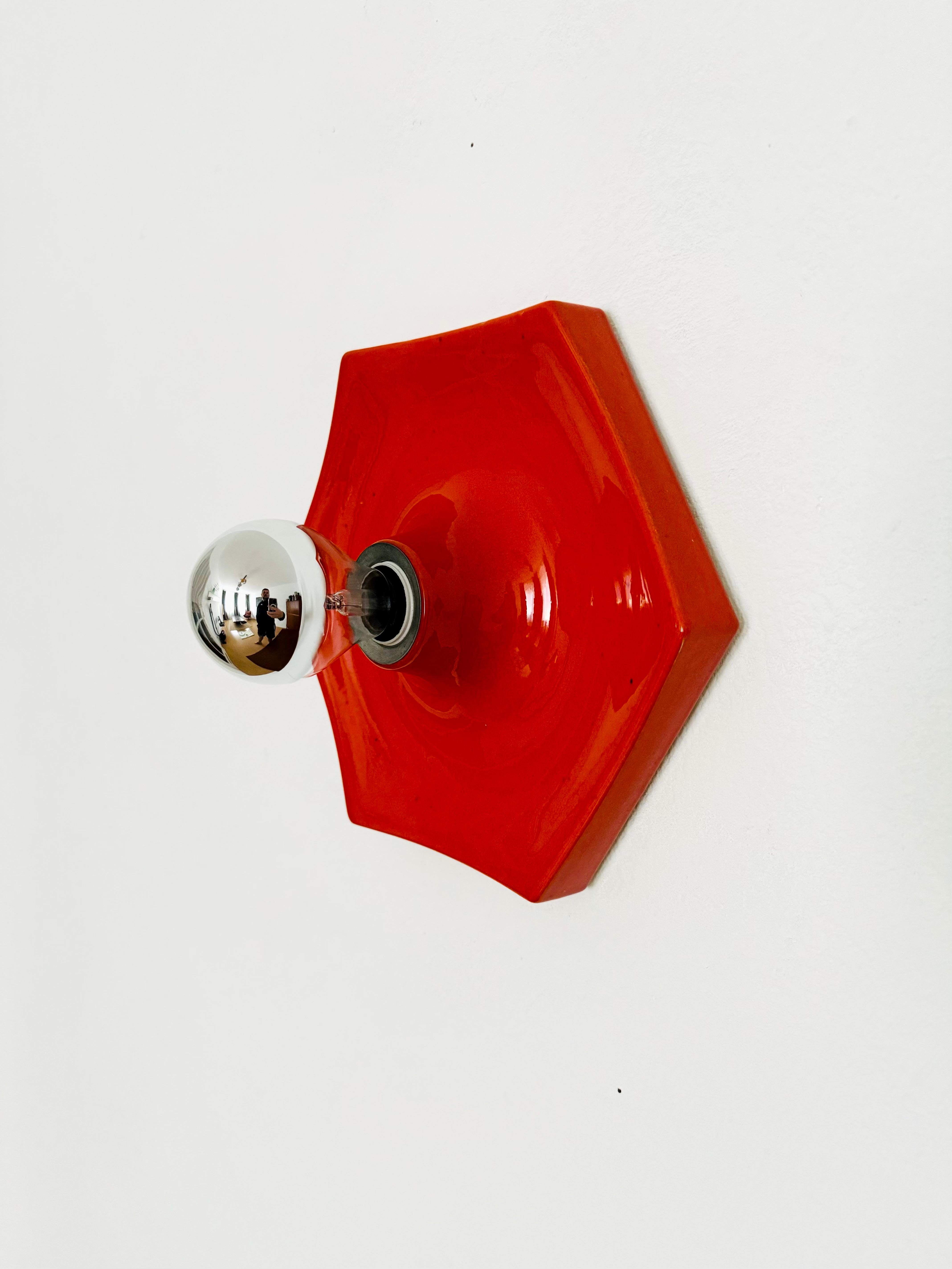 Lampe murale en céramique Bon état - En vente à München, DE