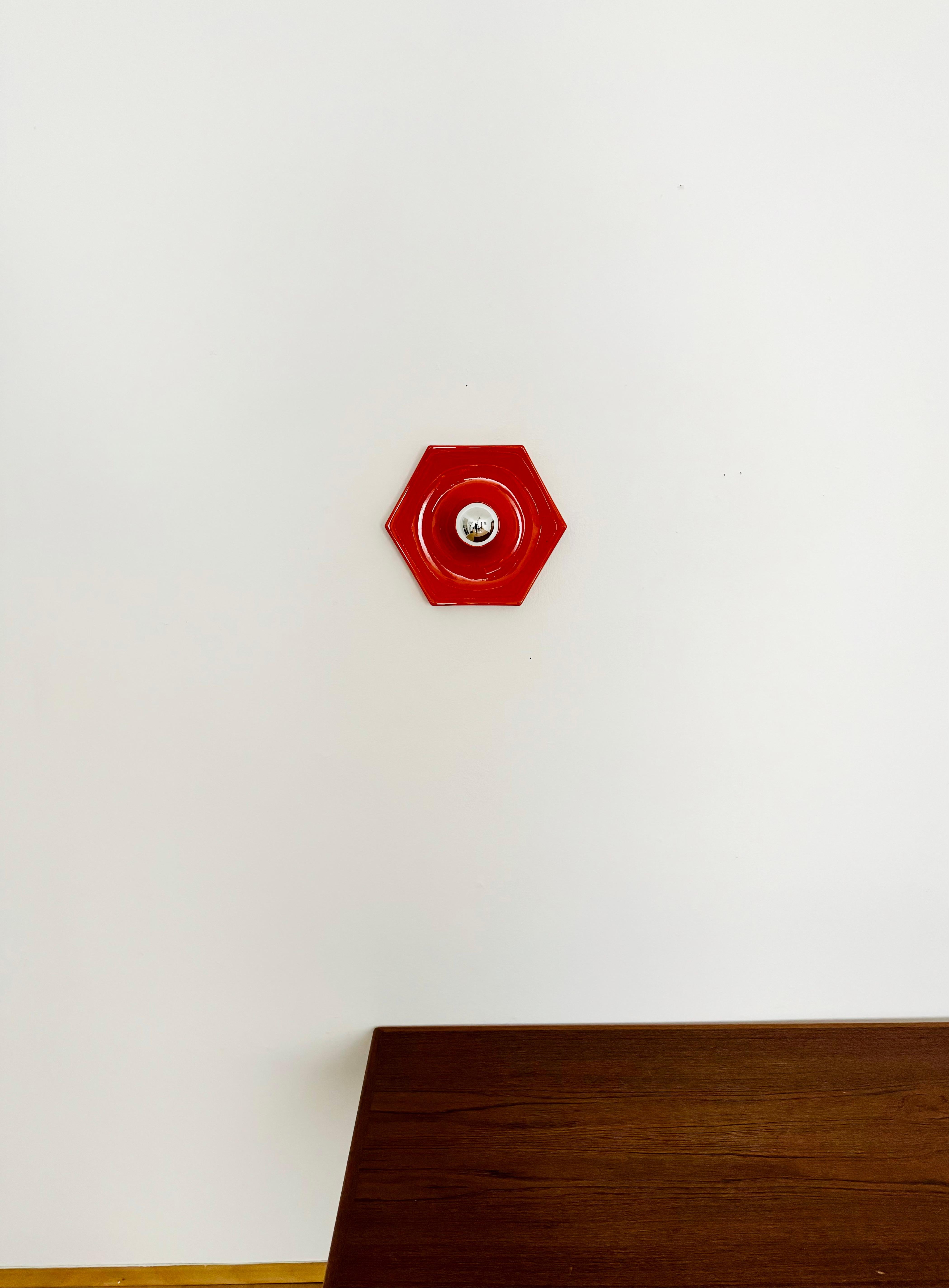 Milieu du XXe siècle Lampe murale en céramique en vente