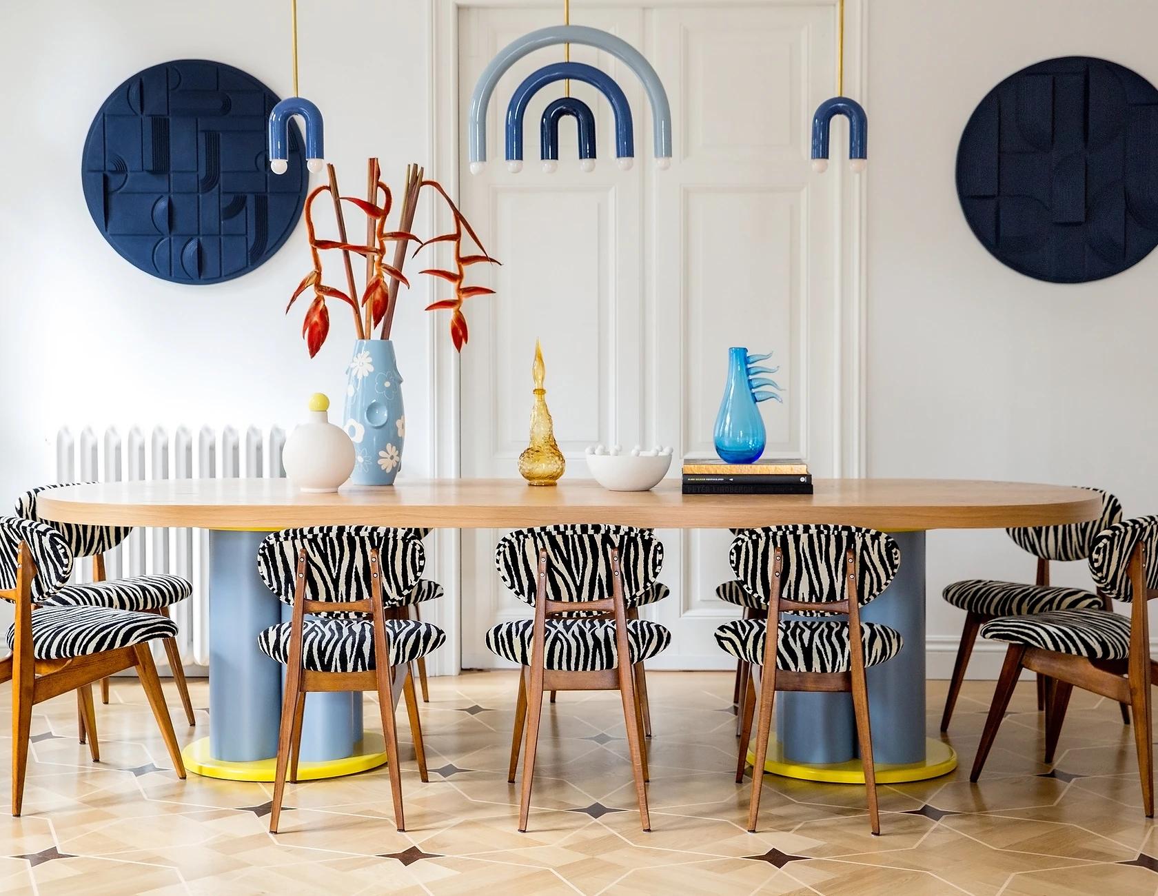 XXIe siècle et contemporain Lampe murale TRN de Pani Jurek, laiton, bleu cobalt en vente