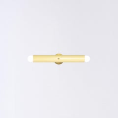 Ceramic Wall Lamp 'TRN' by Pani Jurek, Brass, Glossy Mellow Yellow