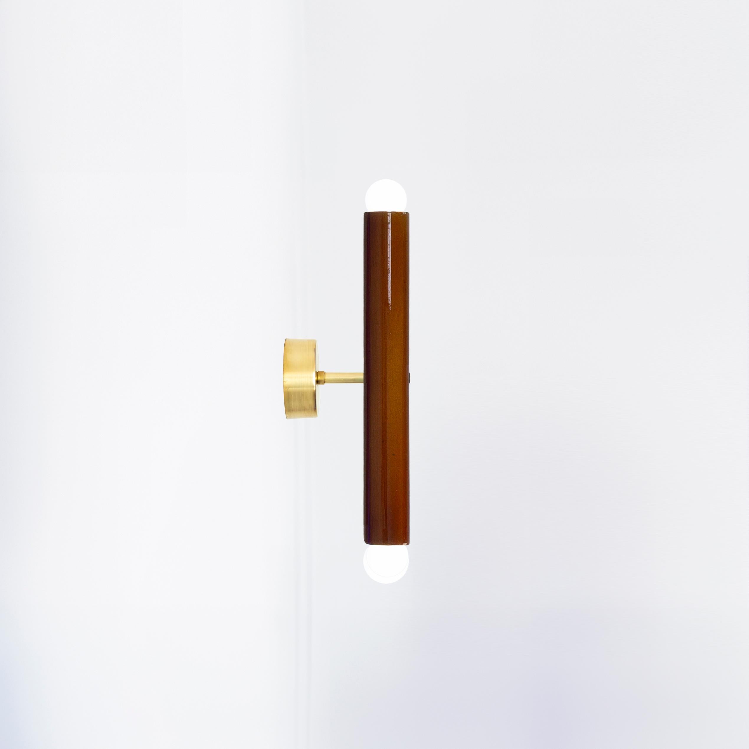 Keramik-Wandleuchte 'TRN' von Pani Jurek, Messing, Grün im Angebot 9