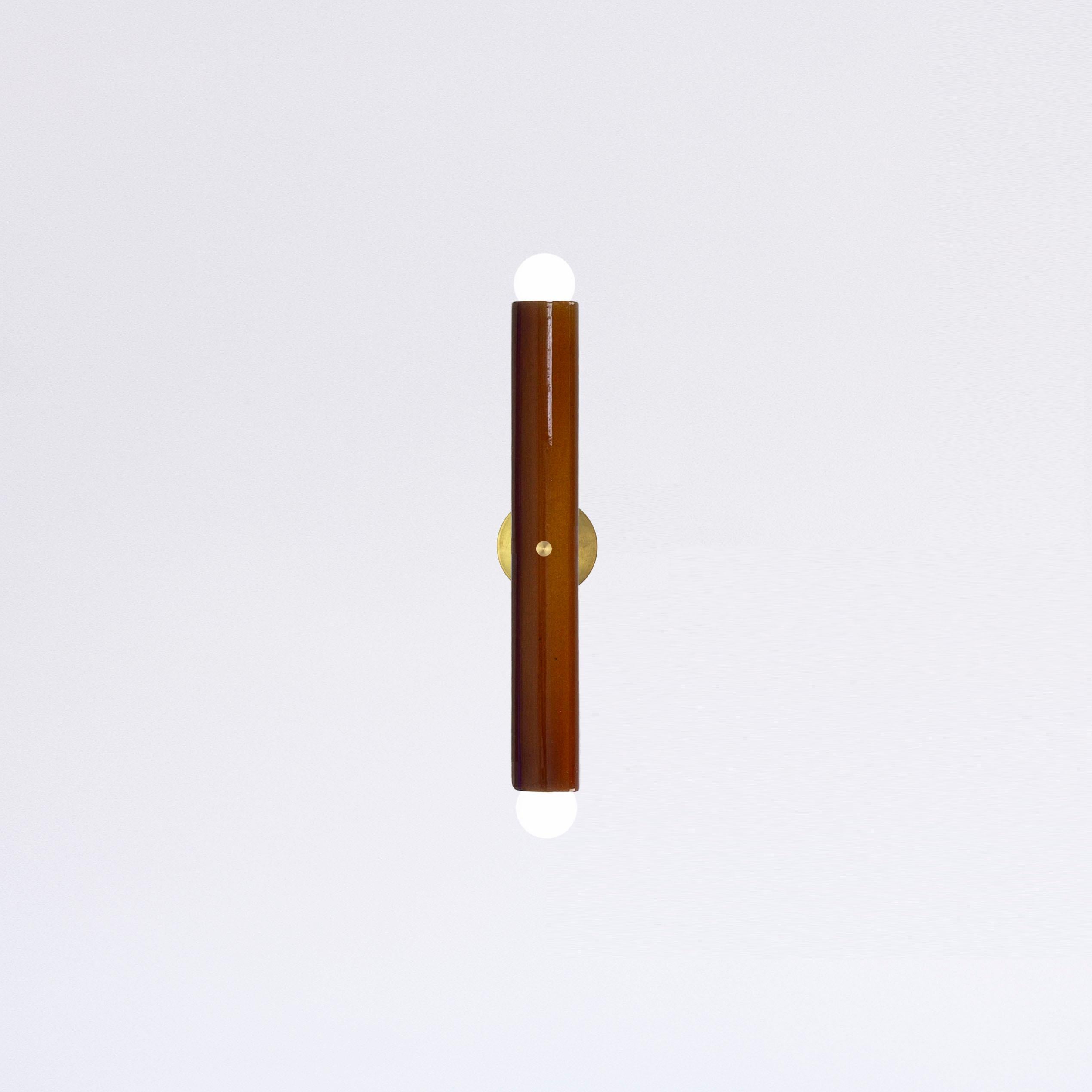 Keramik-Wandleuchte 'TRN' von Pani Jurek, Messing, Flieder im Angebot 10