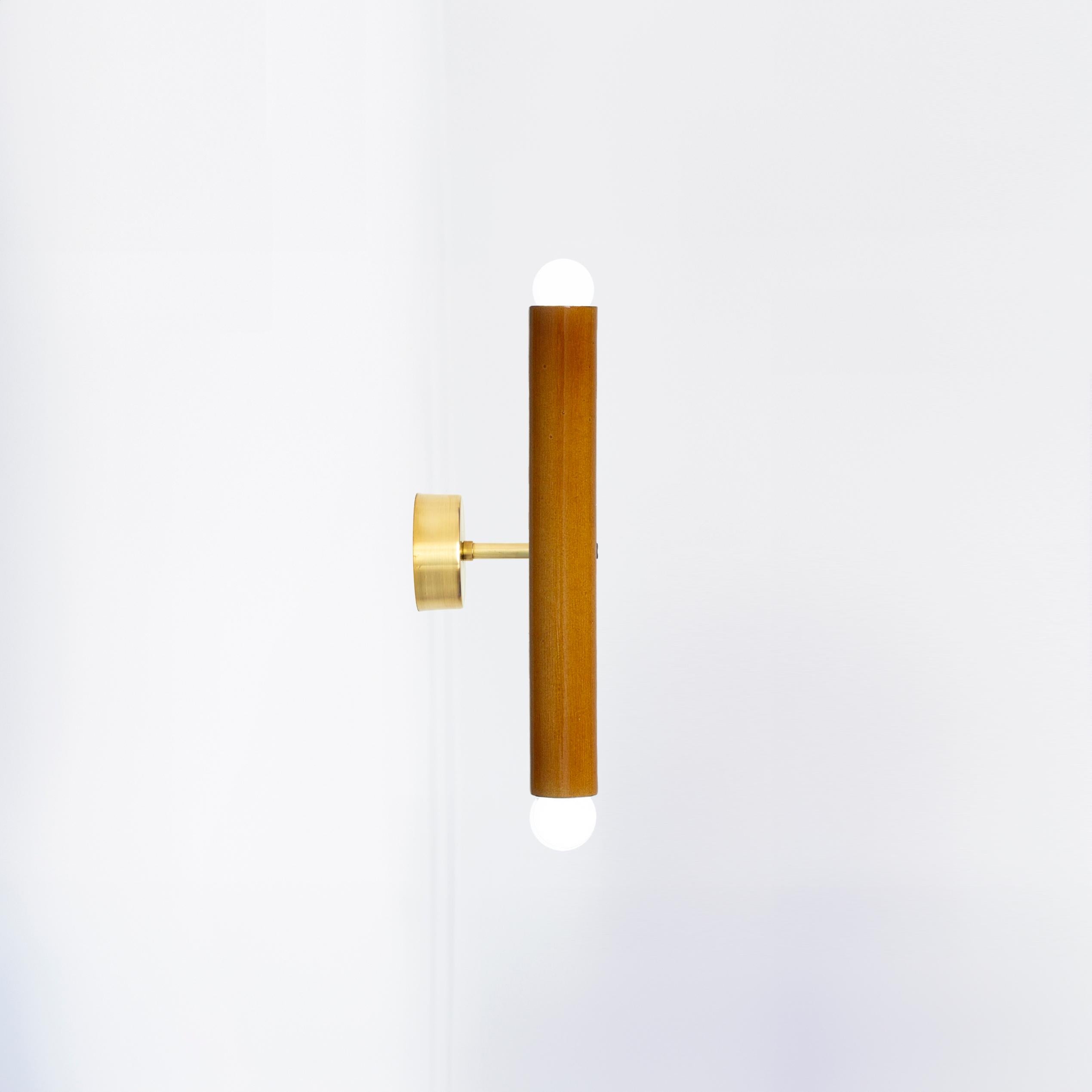 Polonais Lampe murale TRN de Pani Jurek, laiton, ocre en vente