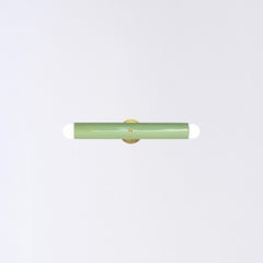 Ceramic Wall Lamp 'TRN' by Pani Jurek, Brass, Pistachio