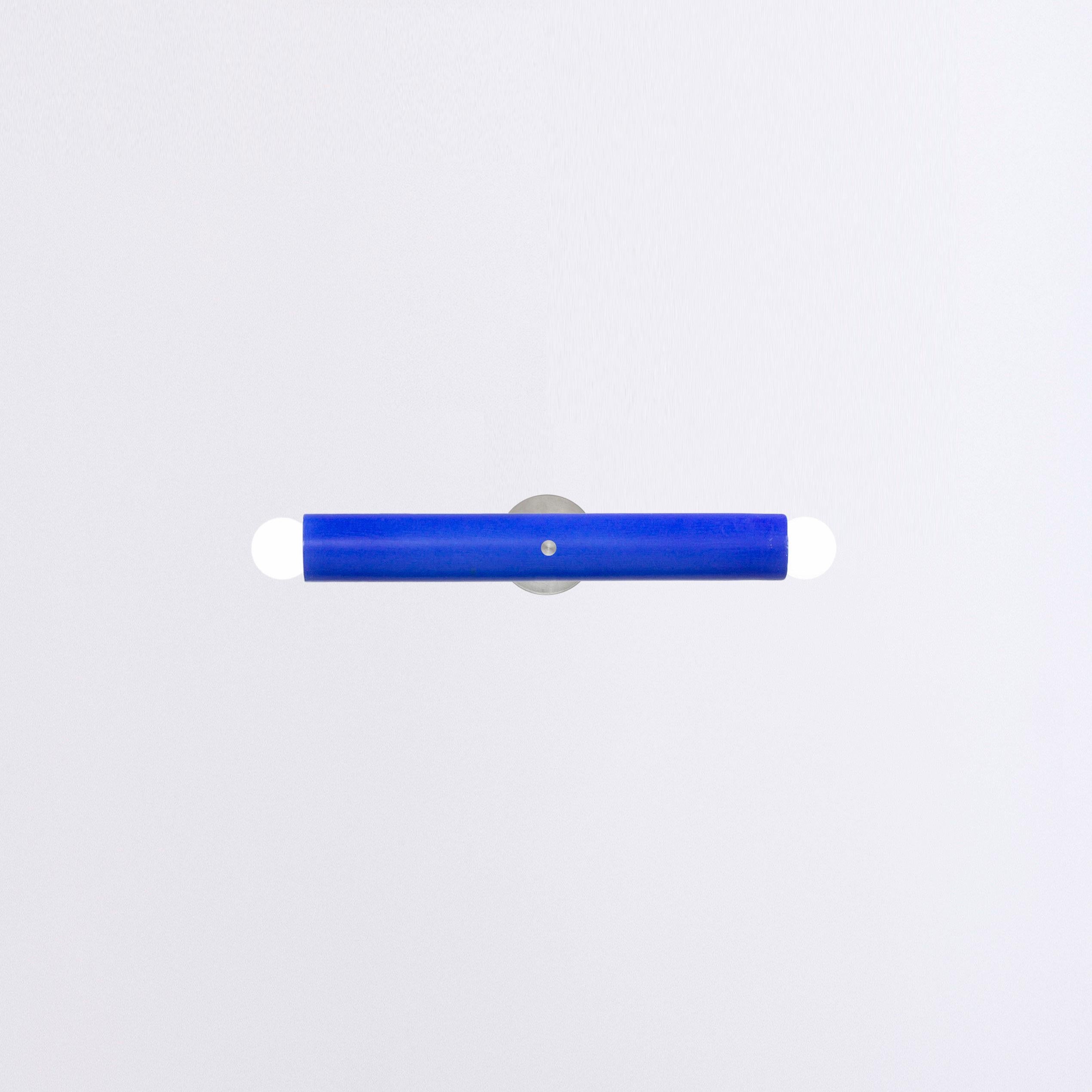 Polonais Lampe murale TRN de Pani Jurek, argent, bleu cobalt en vente