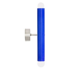 Ceramic Wall Lamp 'TRN' by Pani Jurek, Silver, Blue Cobalt