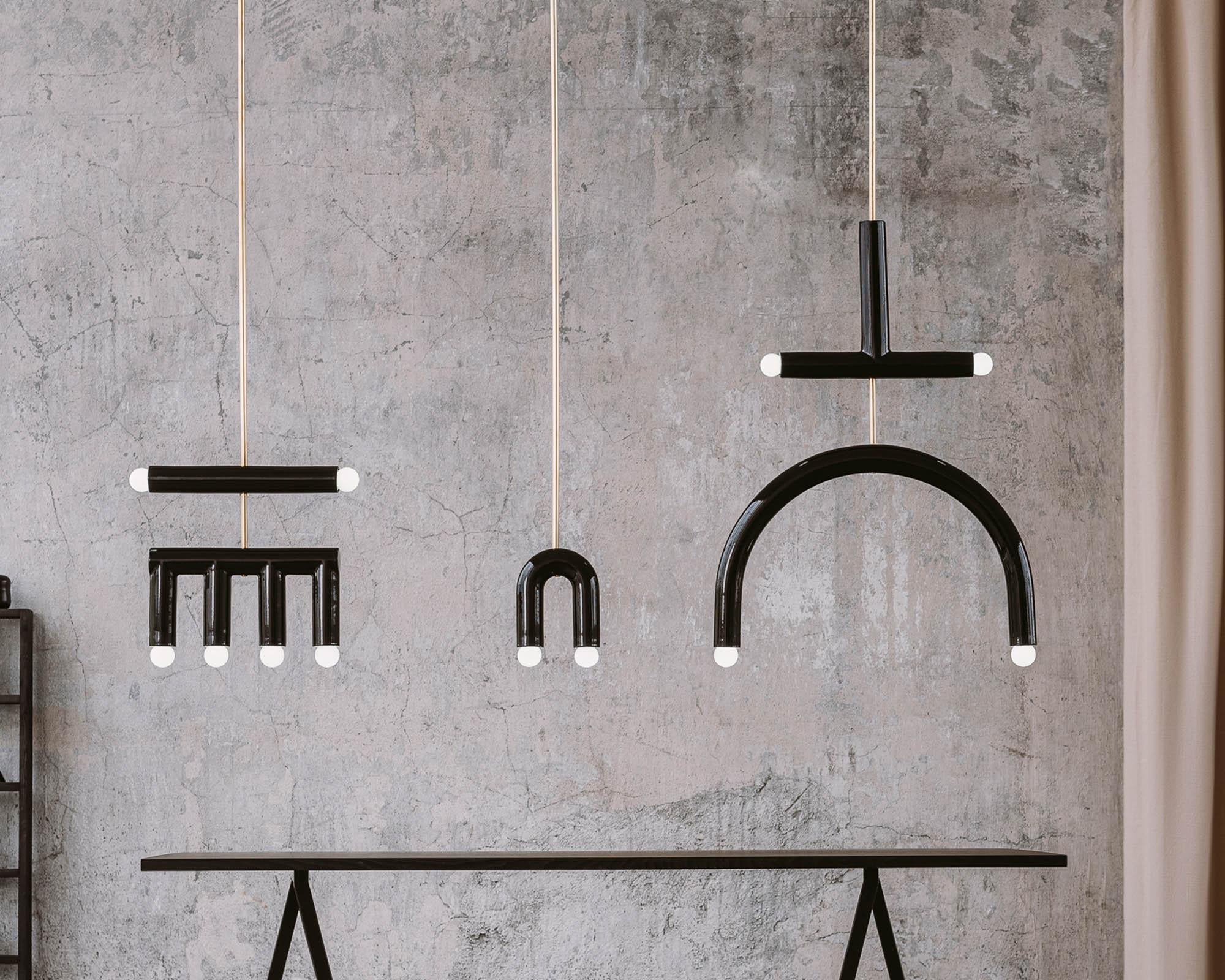 Ceramic Wall Lamp 'TRN' by Pani Jurek, Silver, Glossy Mellow Yellow (Keramik) im Angebot