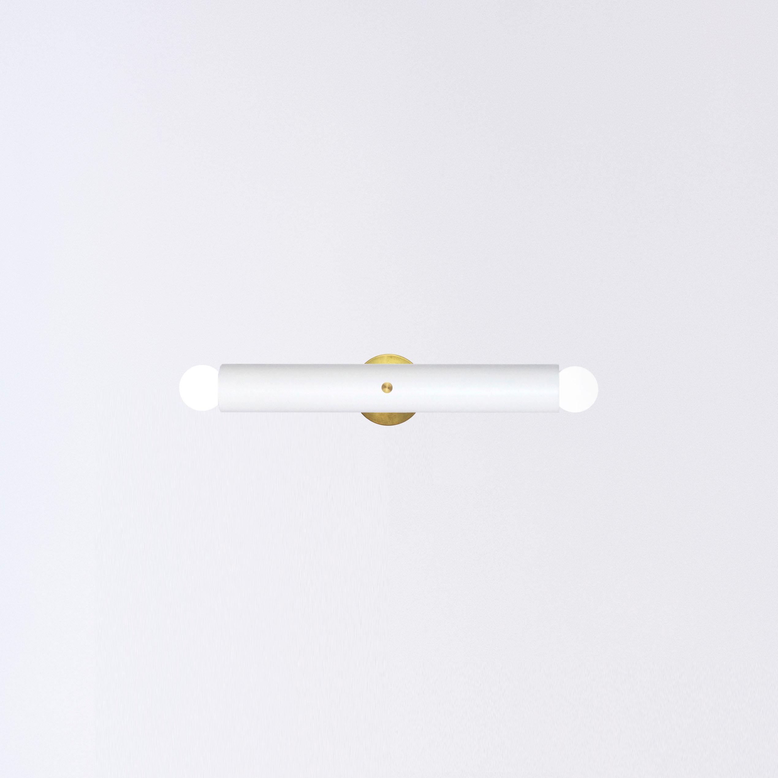 Polonais Lampe murale TRN de Pani Jurek, laiton, blanc en vente