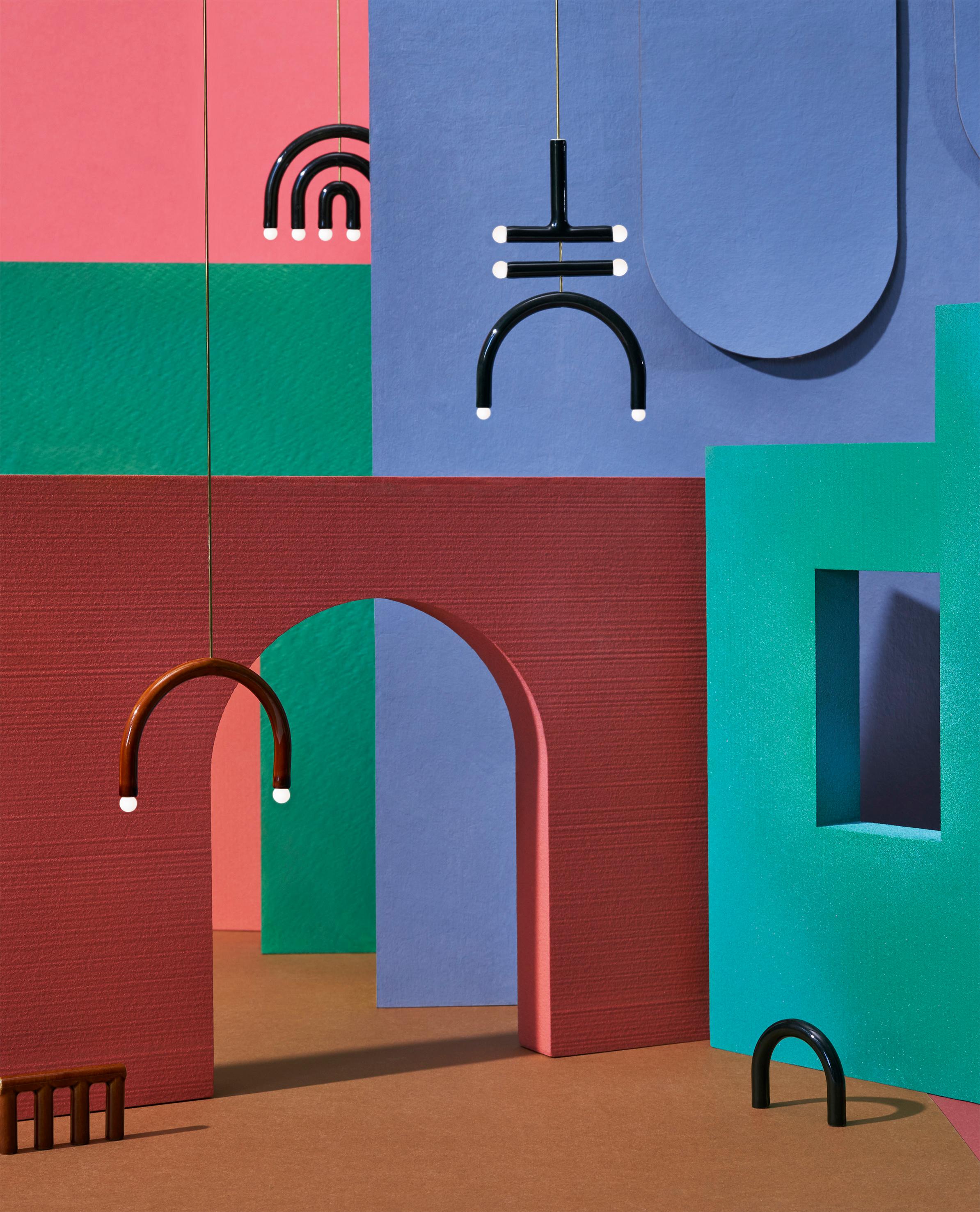 Lampe murale en céramique TRN Z1 BLACK laiton par Pani Jurek Neuf - En vente à Grojec, PL