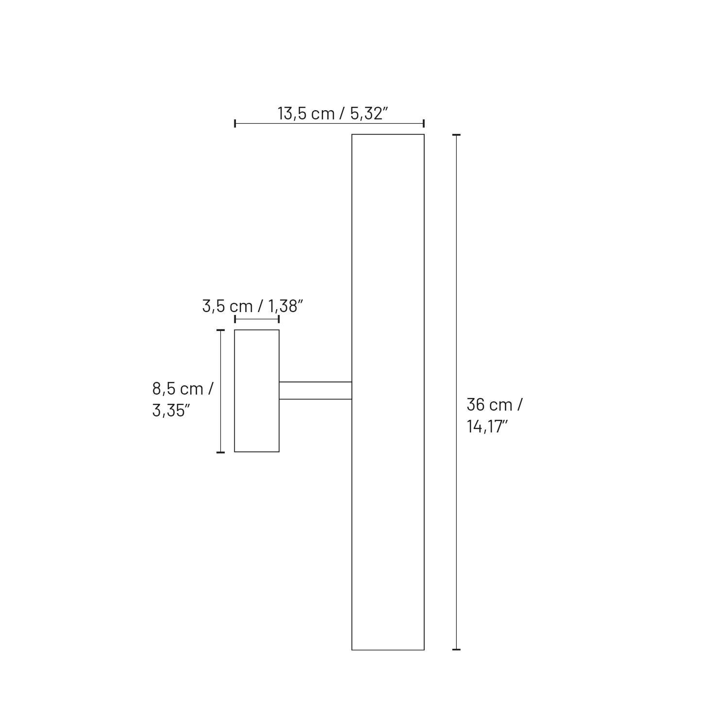 Laiton Lampe murale en céramique TRN Z1 BLACK laiton par Pani Jurek en vente