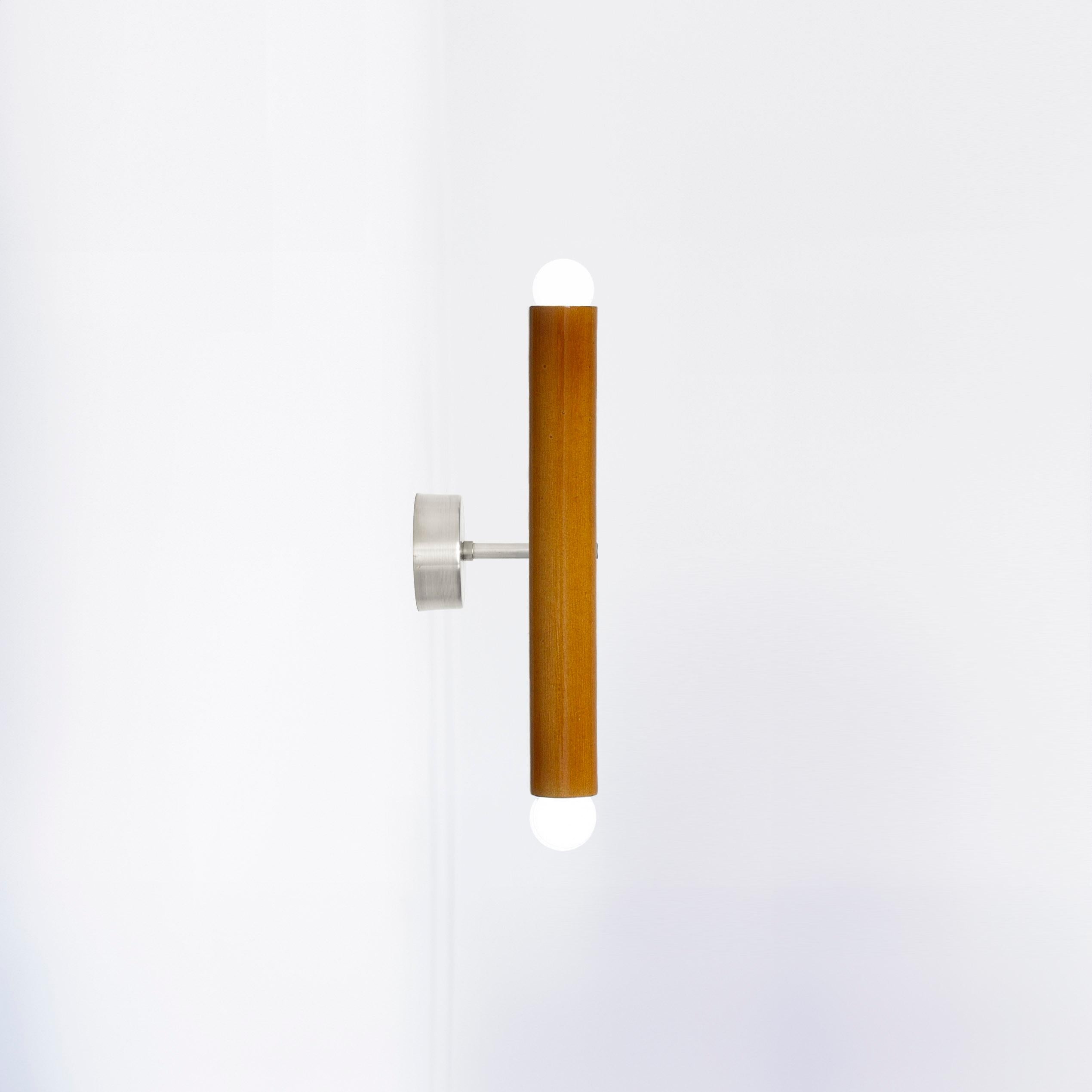 Ceramic Wall Lamp TRN Z1 MELLOW YELLOW silver finish by Pani Jurek en vente 1