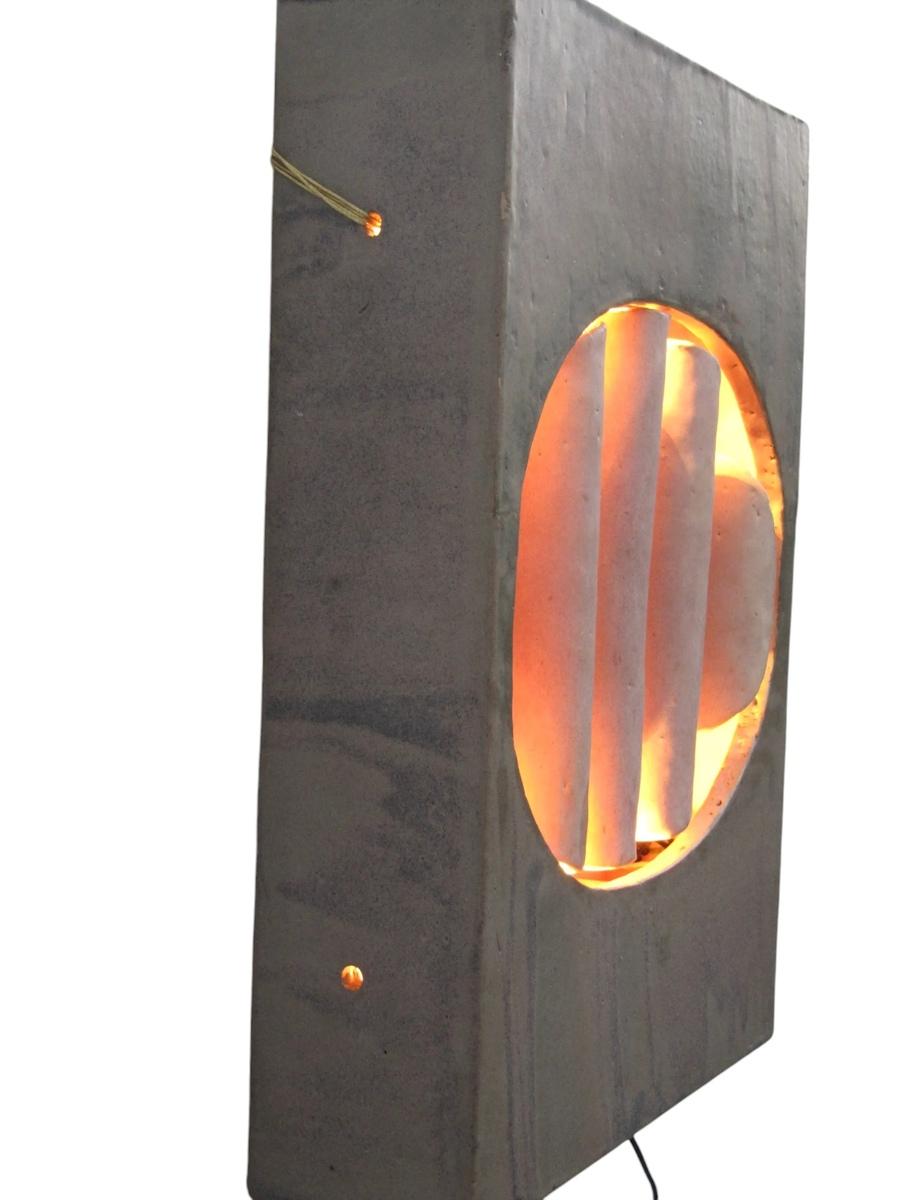 Glazed Ceramic Wall Light by Walburga Külz, ca. 1975 For Sale