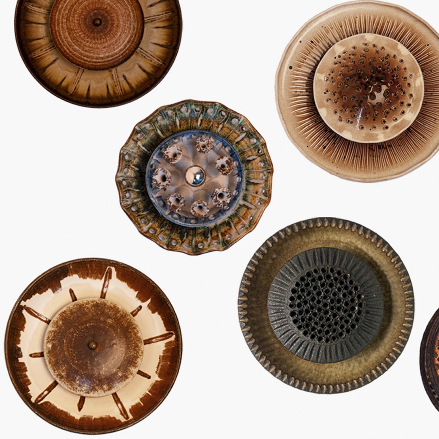 Applique in ceramica Esagono, Danimarca, 1970 in vendita 4
