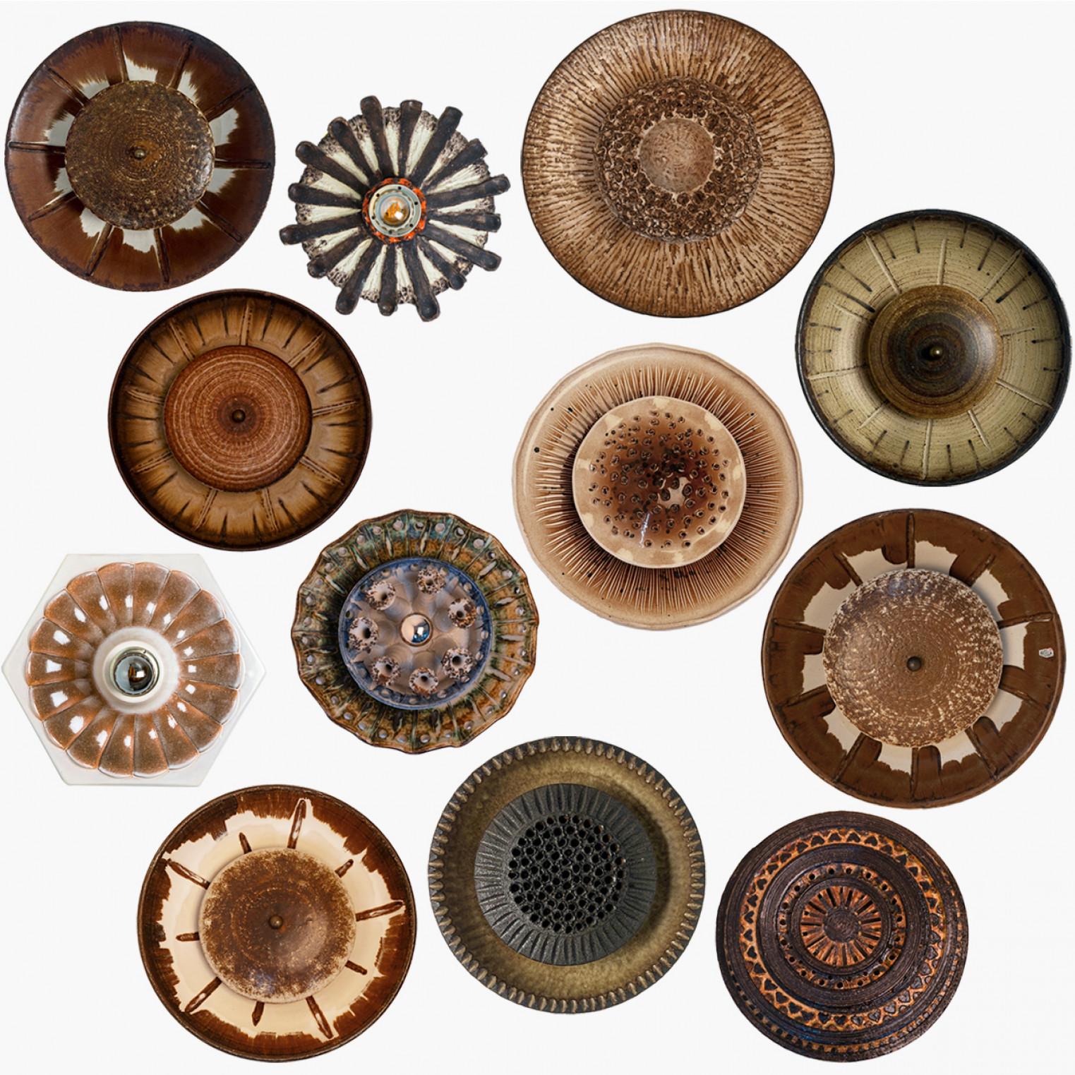 Ceramica Applique in ceramica Esagono, Danimarca, 1970 in vendita