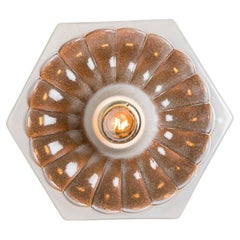 Ceramic Wall Light Hexagon, Denmark, 1970