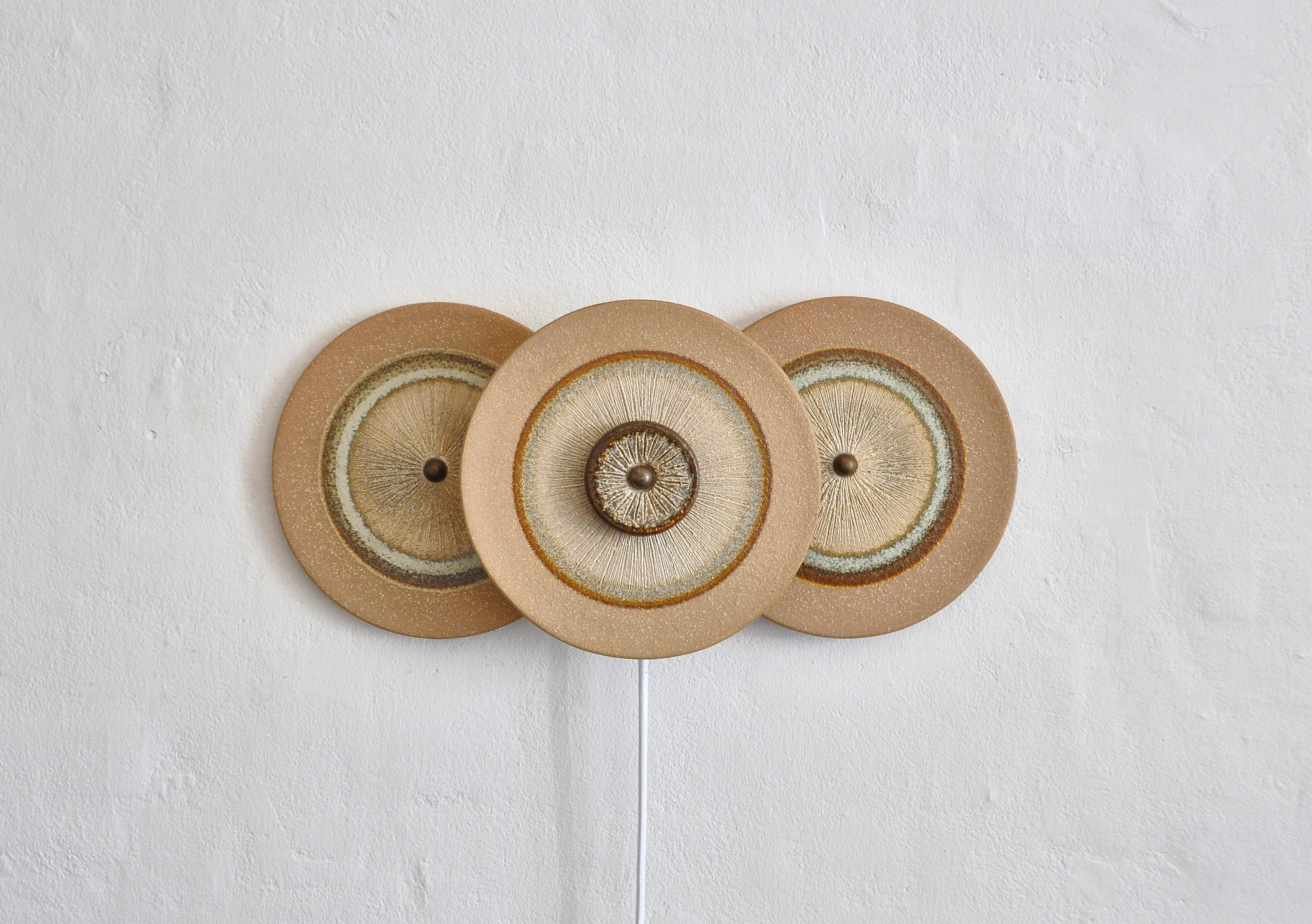 Mid-Century Modern Ceramic Wall Light in Scandinavian Modern Style by Noomi Backhausen for Søholm