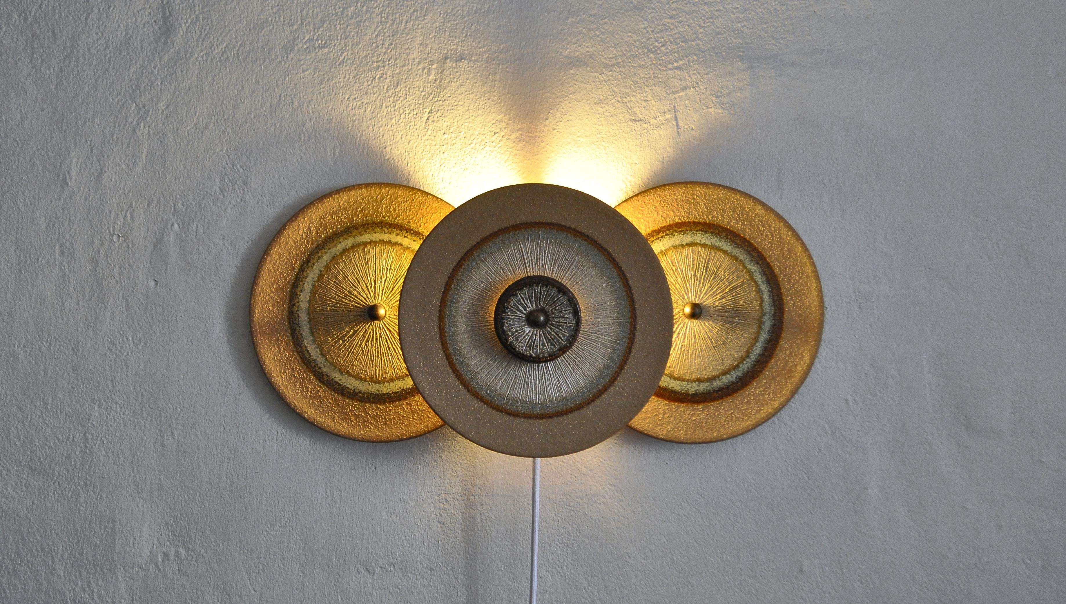 Danish Ceramic Wall Light in Scandinavian Modern Style by Noomi Backhausen for Søholm