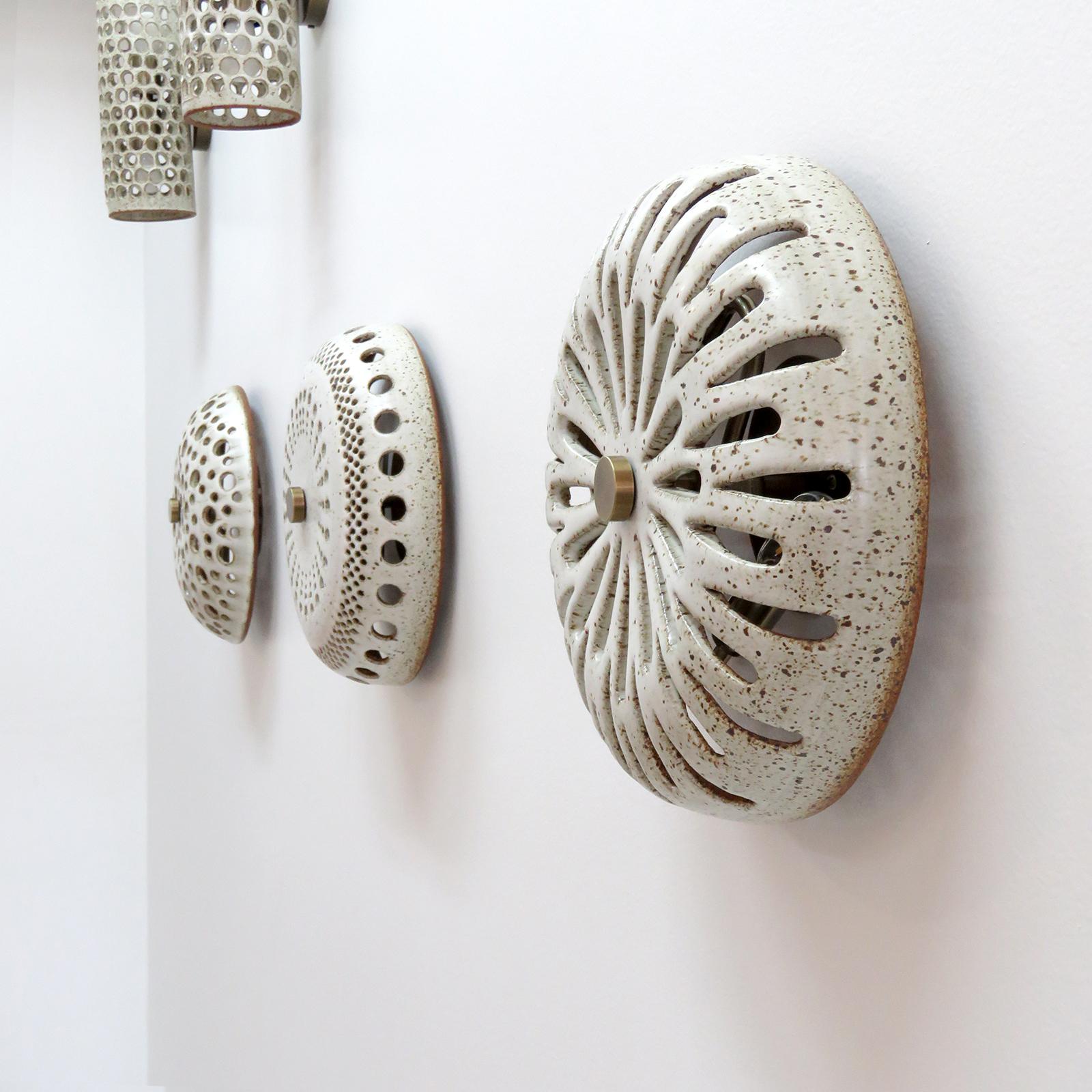 Organic Modern Ceramic Wall Light No.11 by Heather Levine