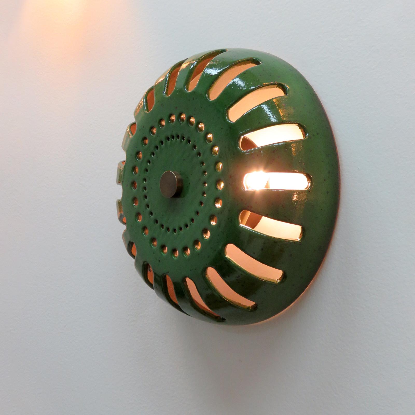 Contemporary Ceramic Wall Light No.48 by Heather Levine For Sale