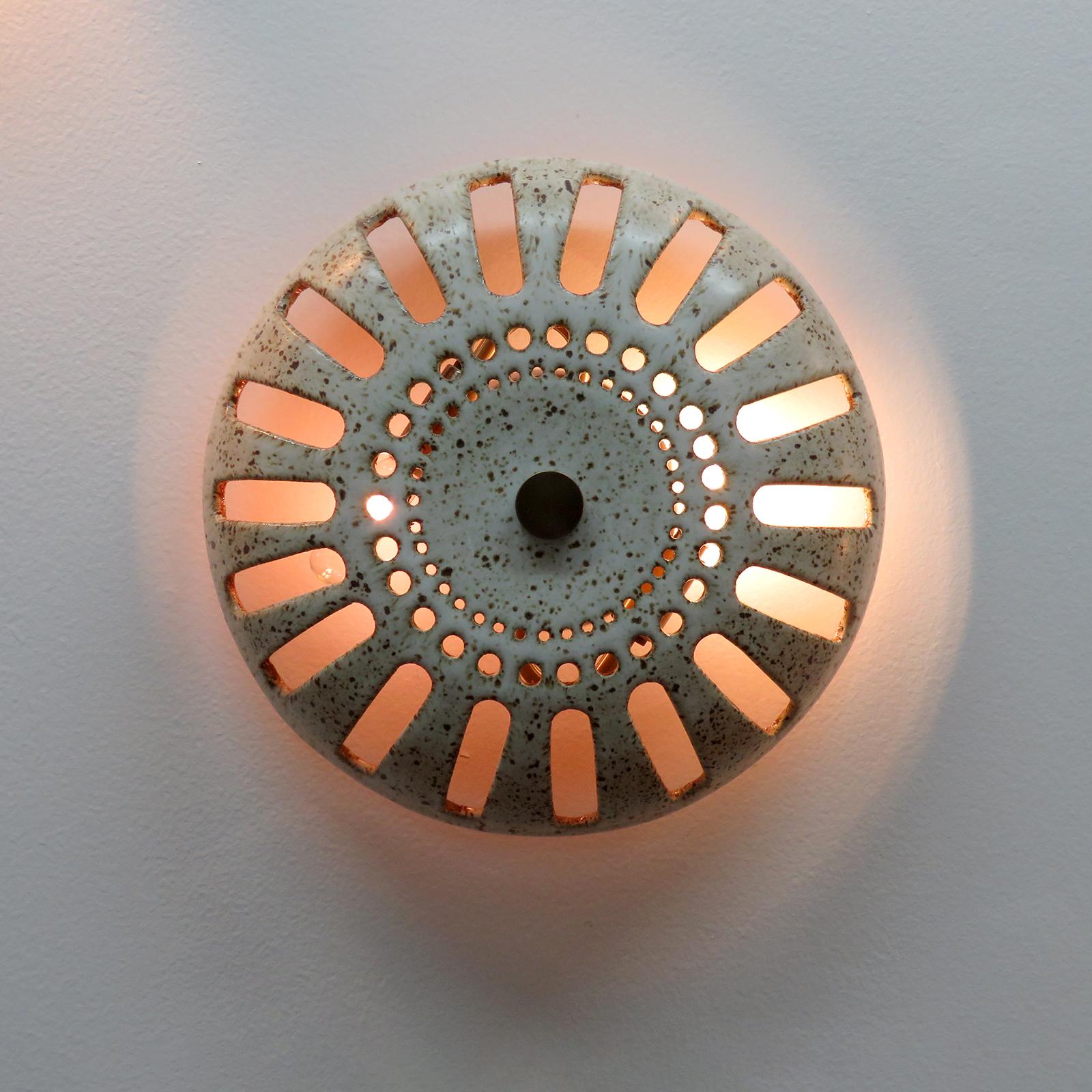 Ceramic Wall Light No.48b by Heather Levine In New Condition In Los Angeles, CA