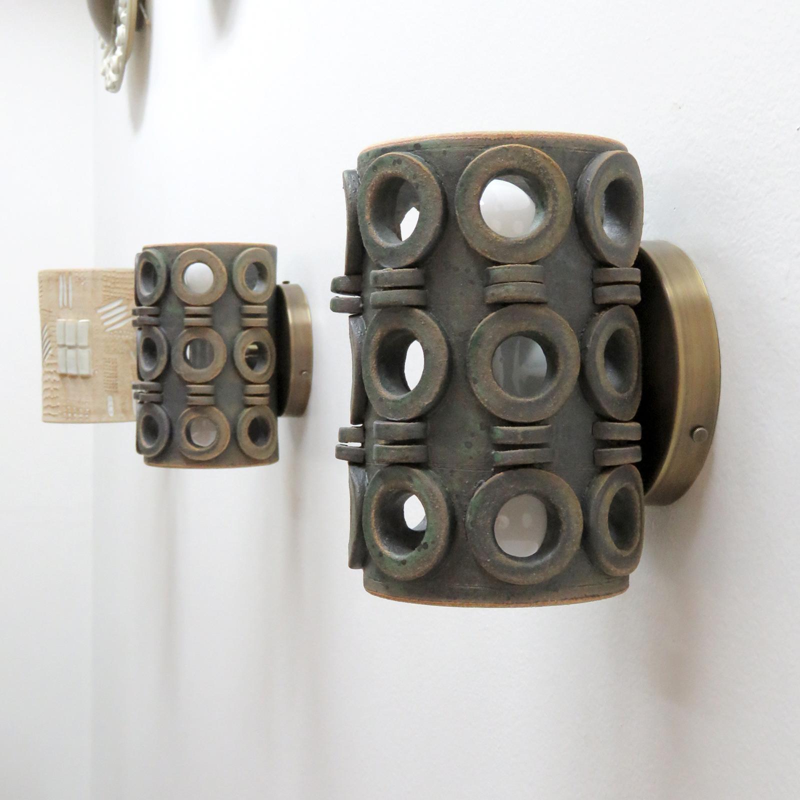 Ceramic Wall Light No.49/2 by Heather Levine In New Condition For Sale In Los Angeles, CA