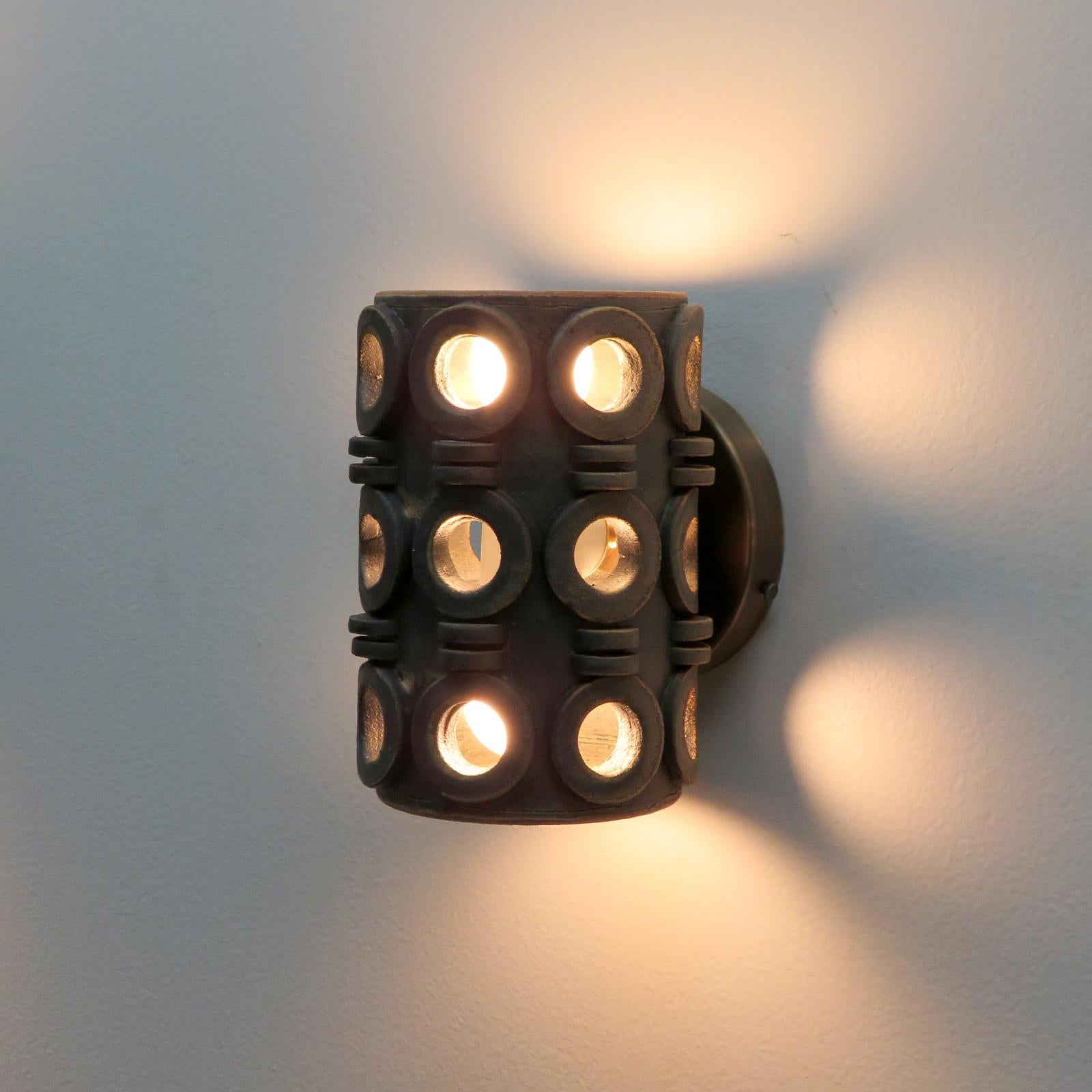 Ceramic Wall Light No.49/2 by Heather Levine For Sale 1
