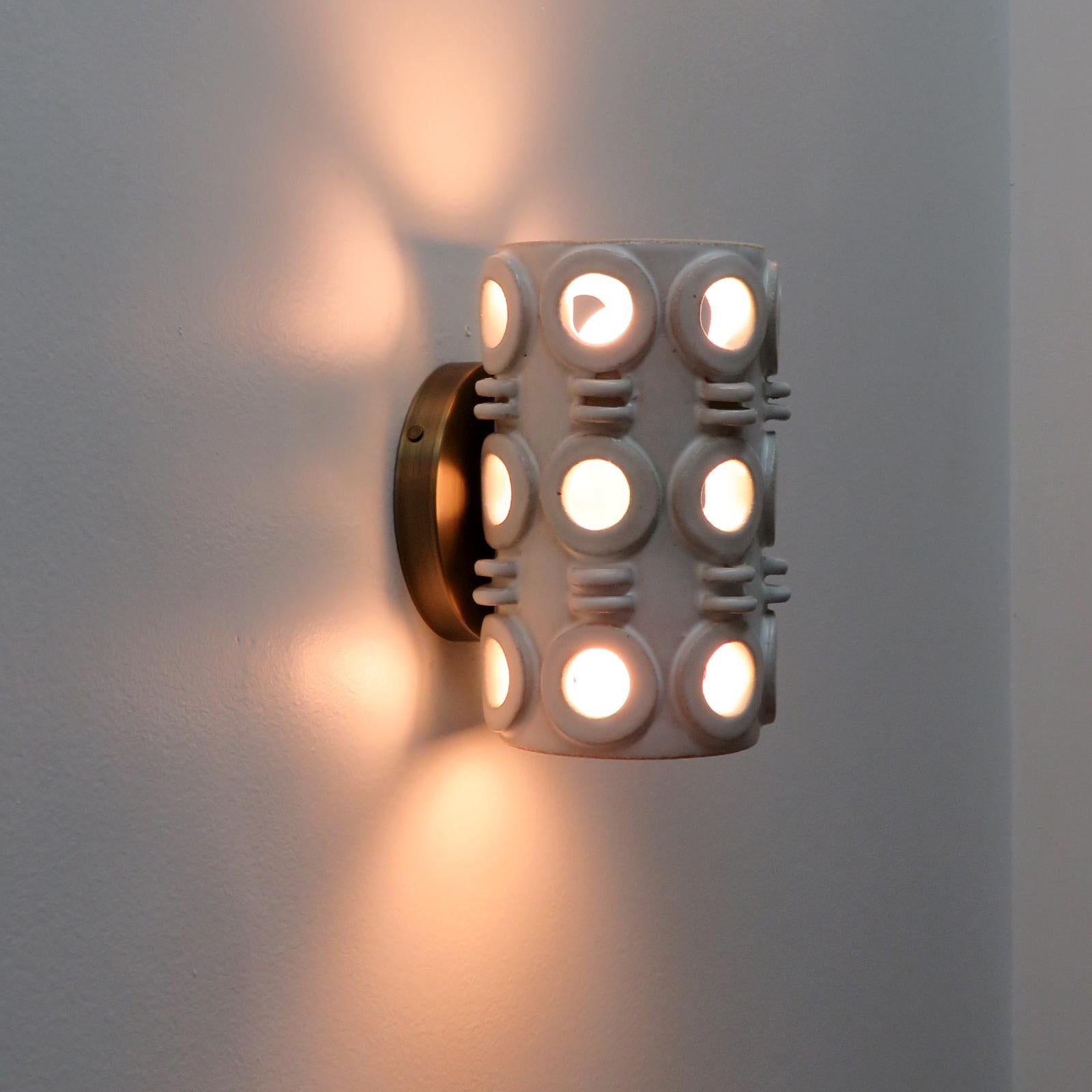 Ceramic Wall Light No.49 by Heather Levine For Sale 2