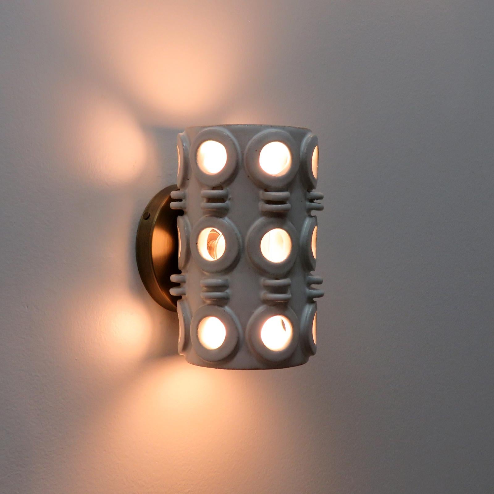 Ceramic Wall Light No.49 by Heather Levine For Sale 1