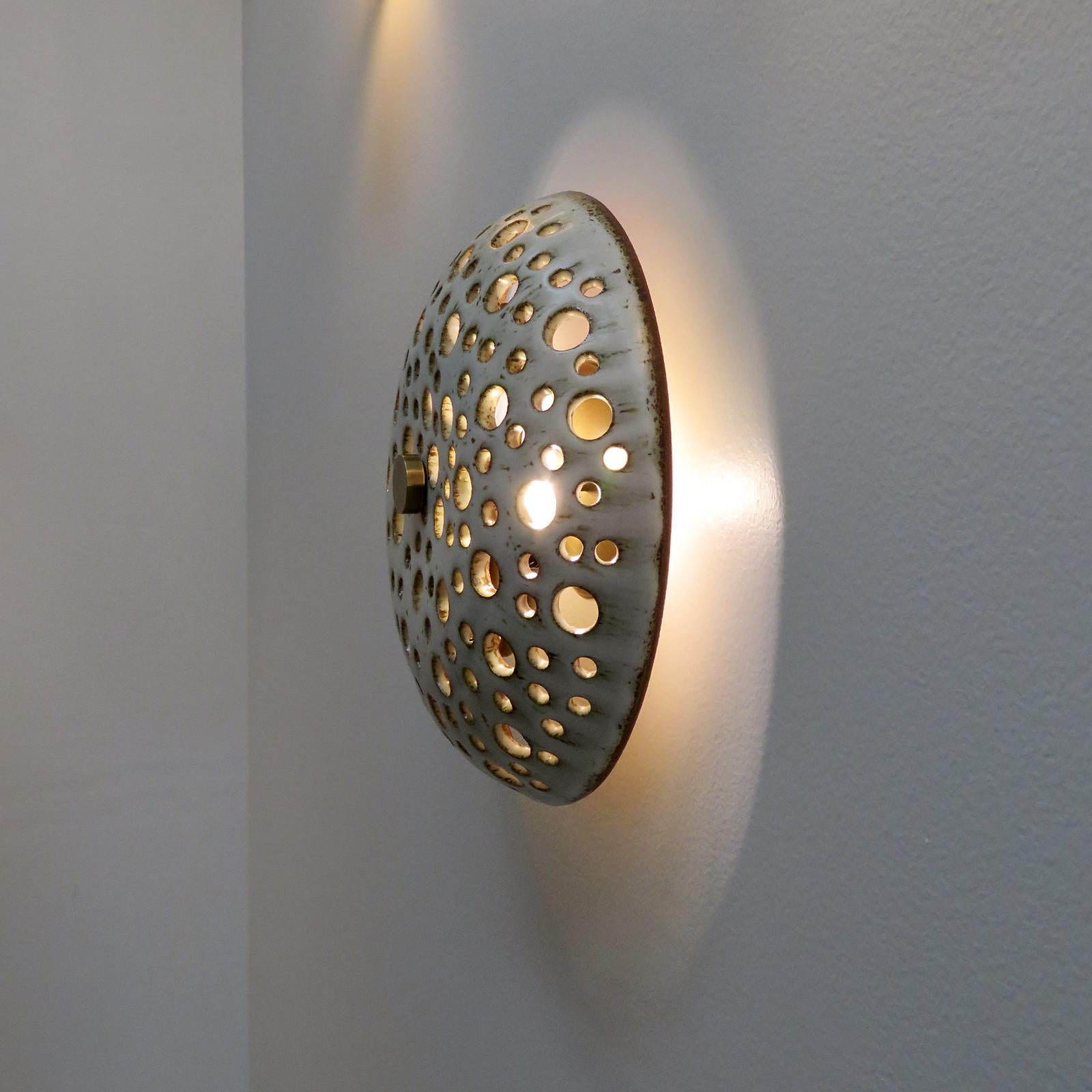 Ceramic Wall Light No.9 by Heather Levine For Sale 2